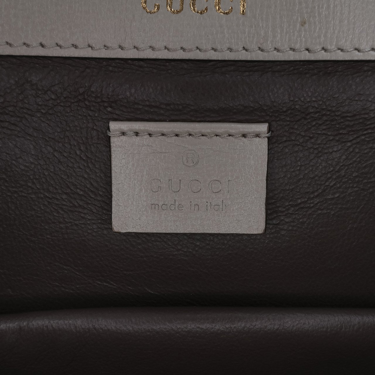 Gucci Mini Leather Sylvie 1969 Crossbody Wit