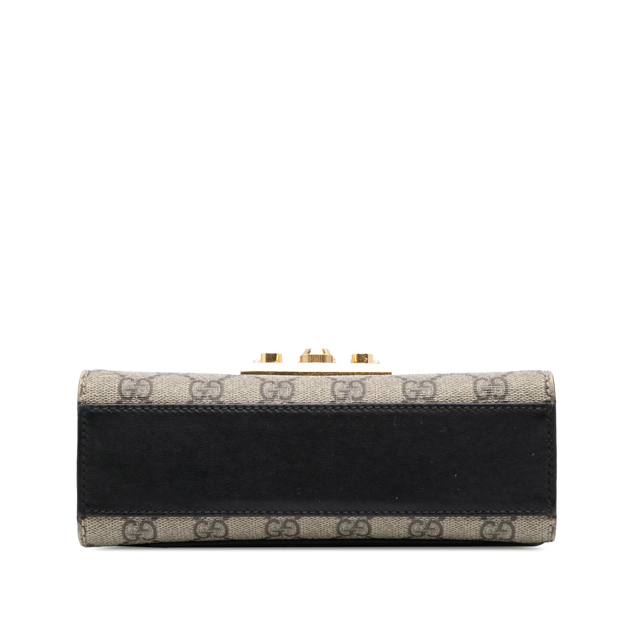 Gucci Small GG Supreme Padlock Crossbody Bruin