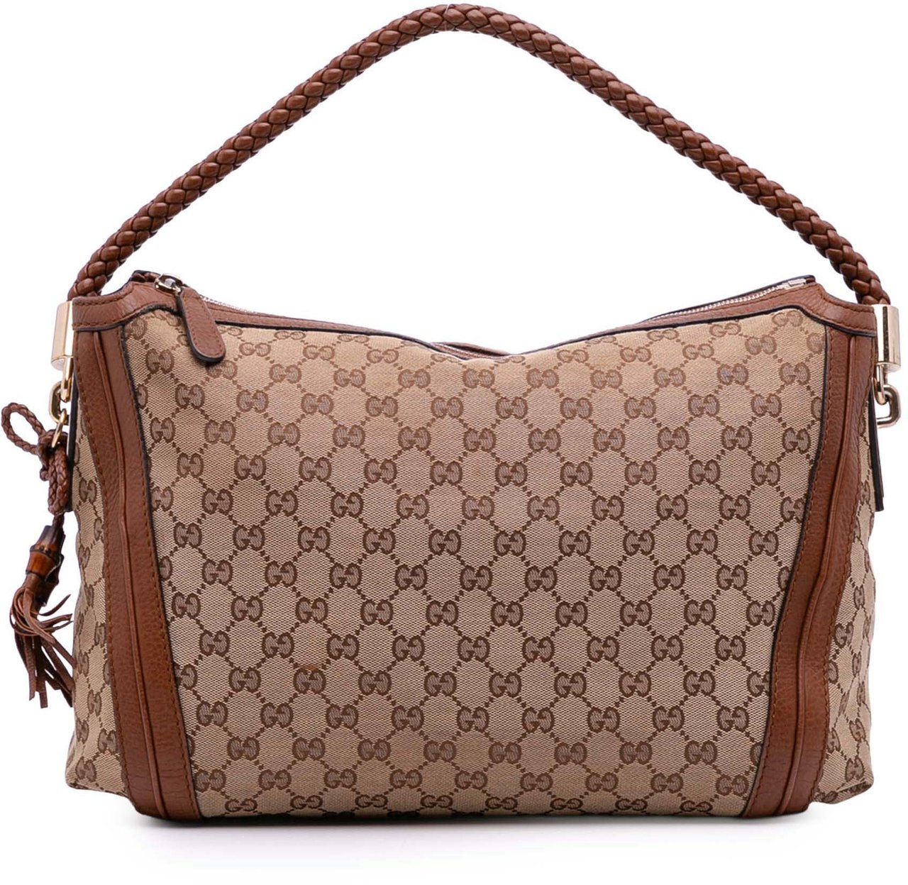Gucci Medium GG Canvas Bella Shoulder Bag Bruin