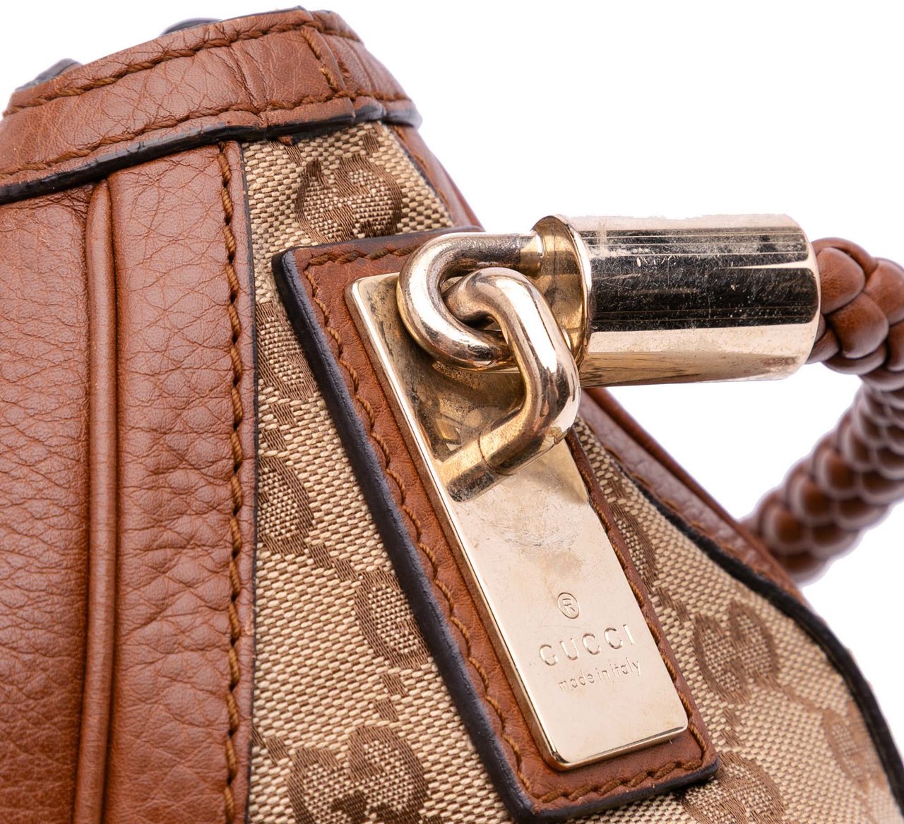 Gucci Medium GG Canvas Bella Shoulder Bag Bruin