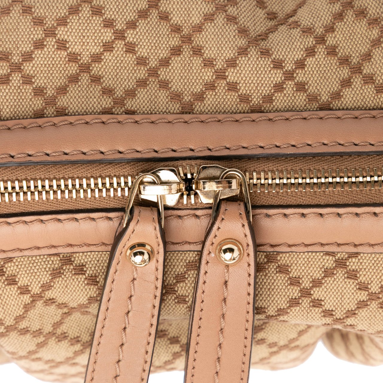 Gucci Diamante Canvas Sukey Satchel Bruin