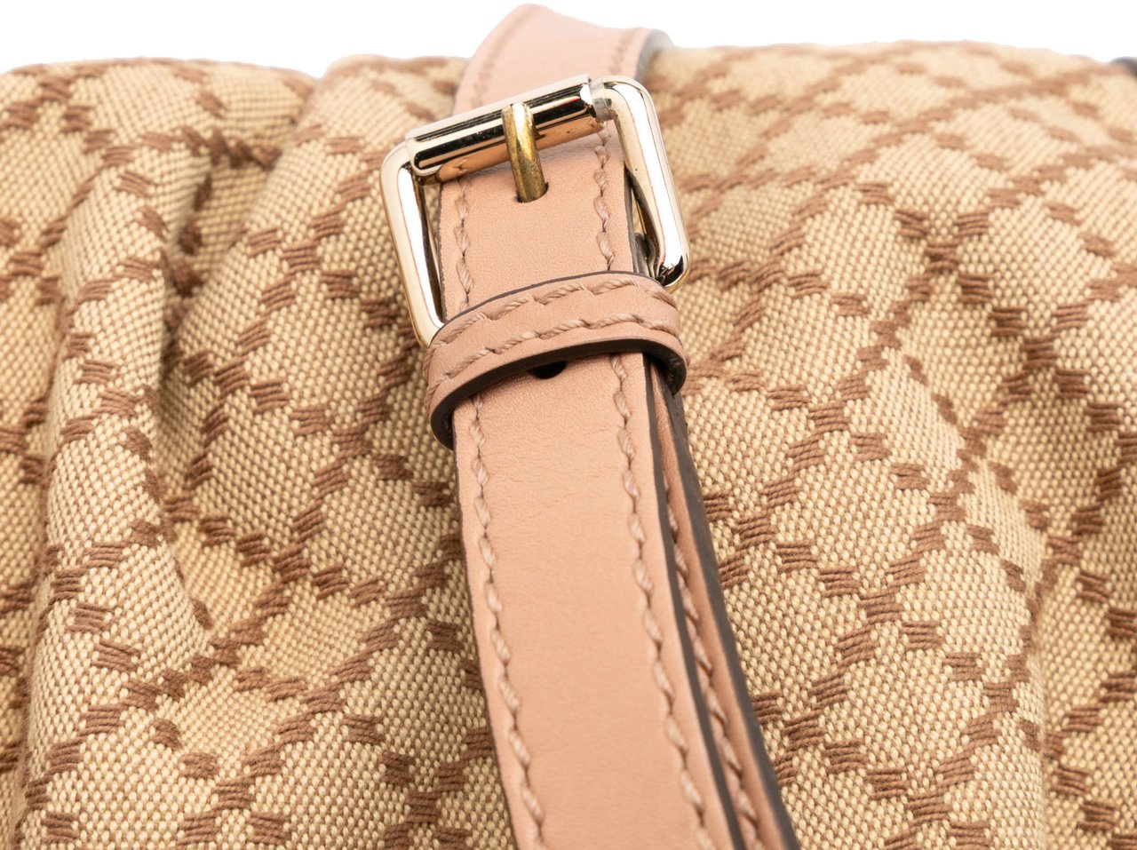 Gucci Diamante Canvas Sukey Satchel Bruin