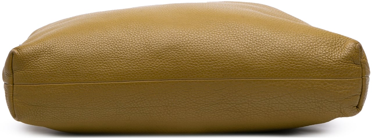 Gucci Tall Leather Bamboo Shopper Tote Geel