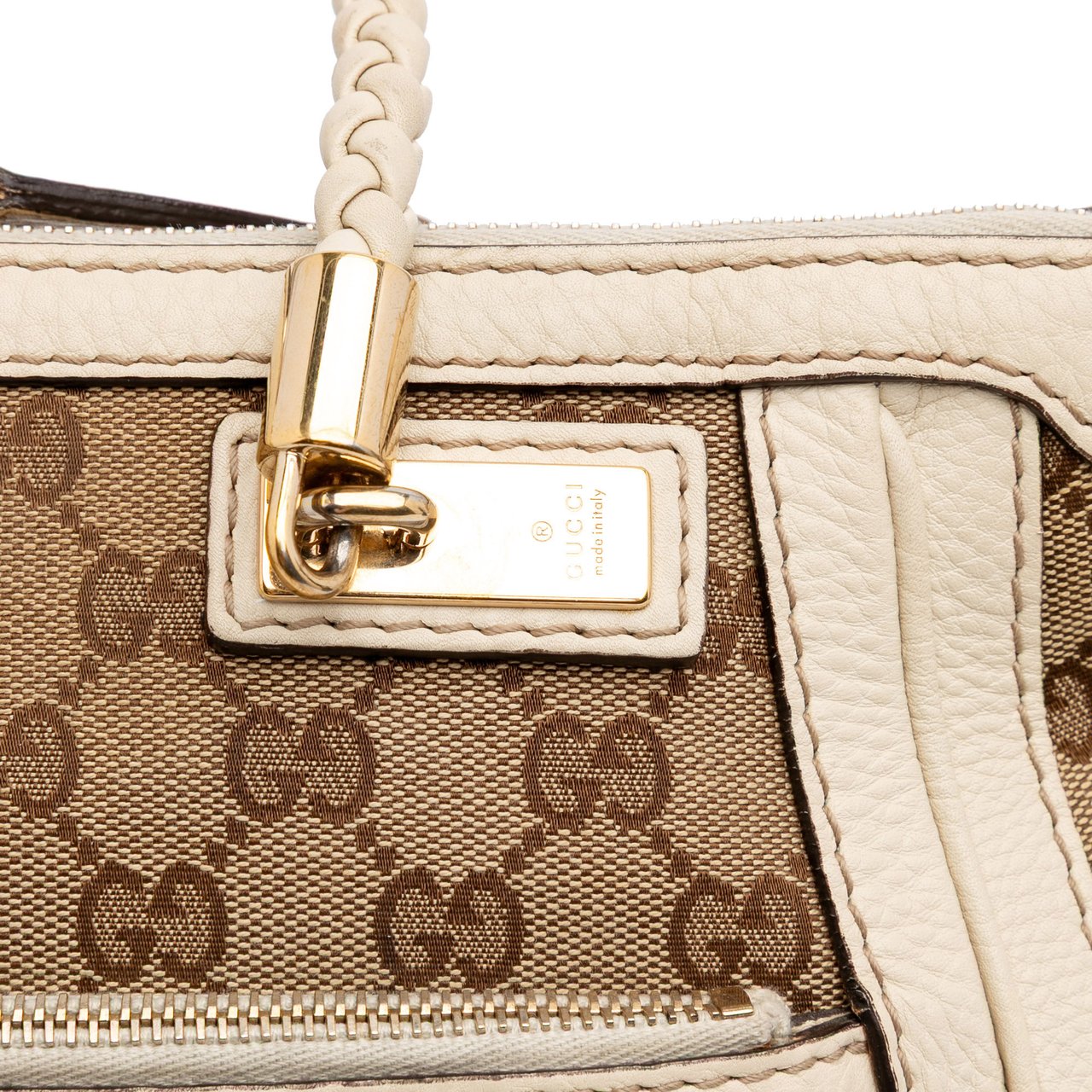 Gucci GG Canvas Bella Satchel Bruin