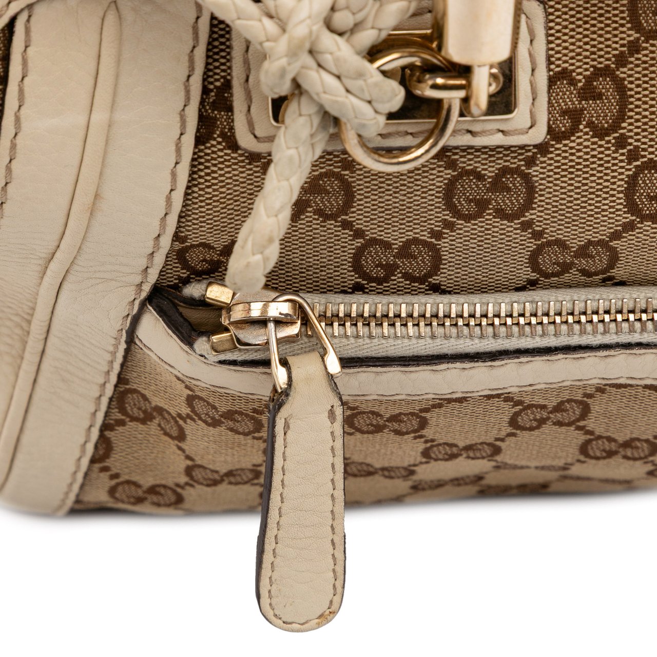Gucci GG Canvas Bella Satchel Bruin