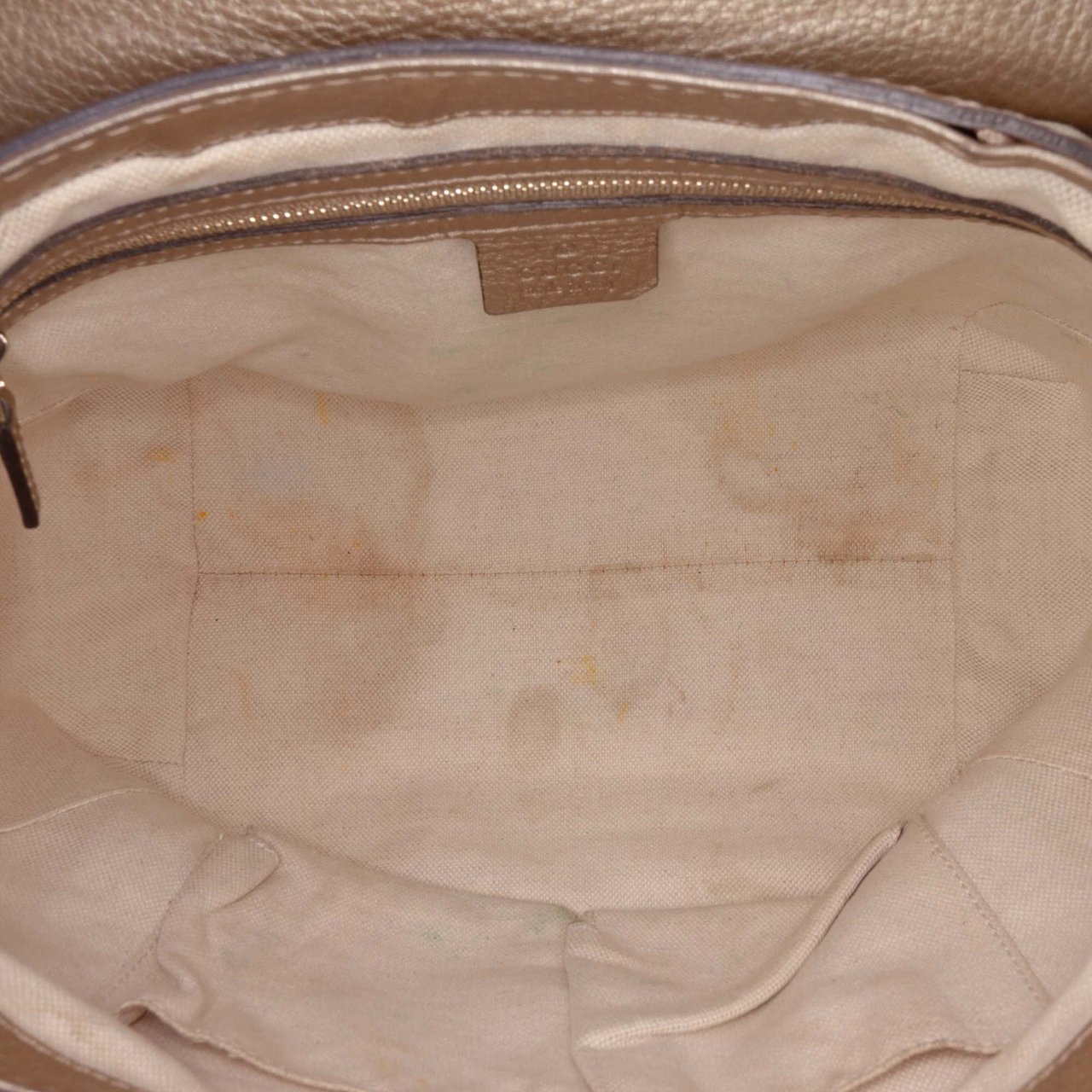 Gucci GG Canvas Bella Flap Satchel Bruin