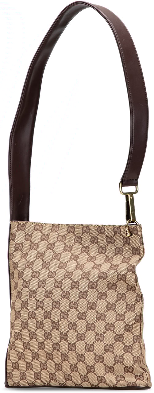 Gucci GG Canvas Shoulder Bag Bruin