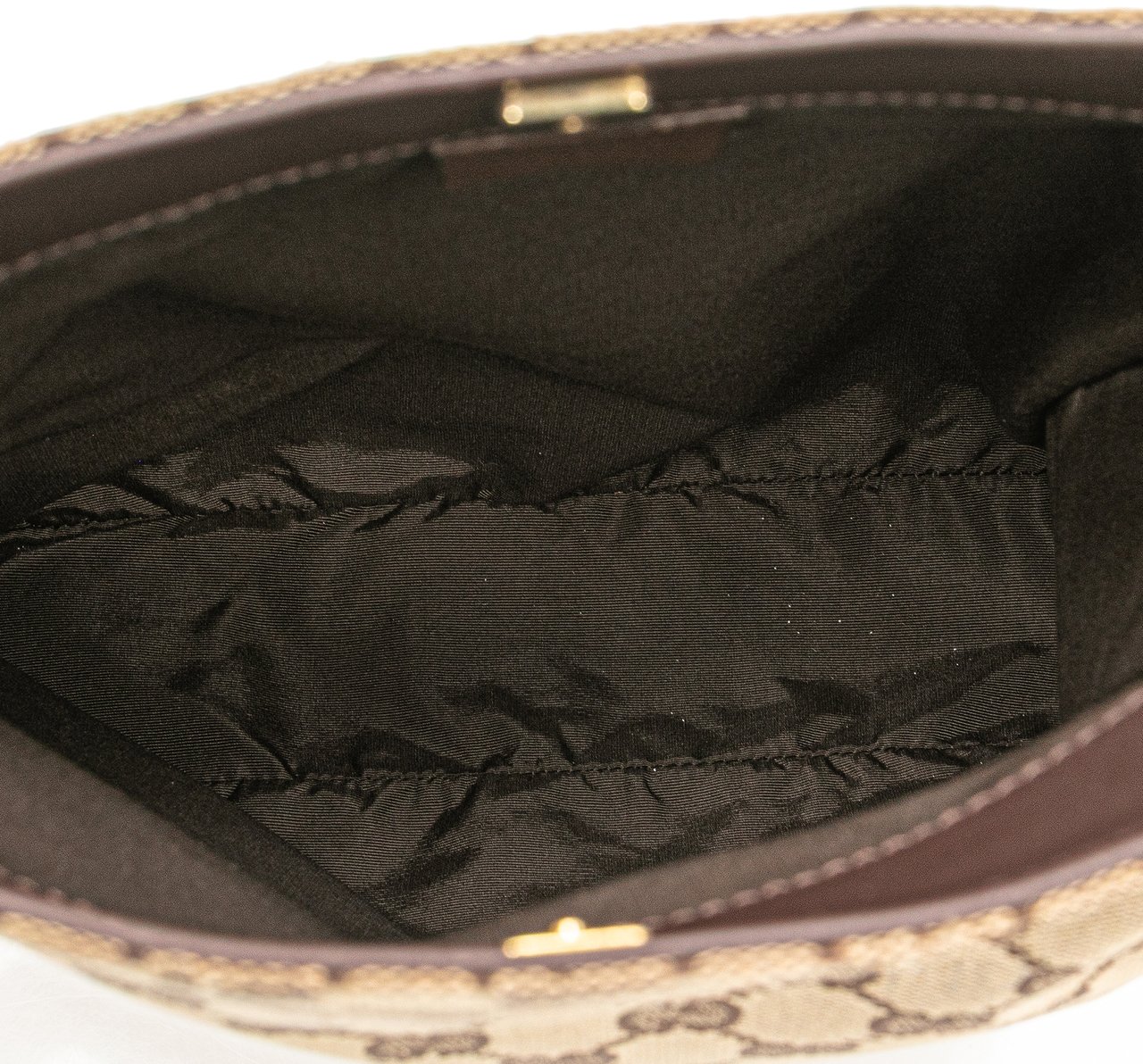 Gucci GG Canvas Shoulder Bag Bruin