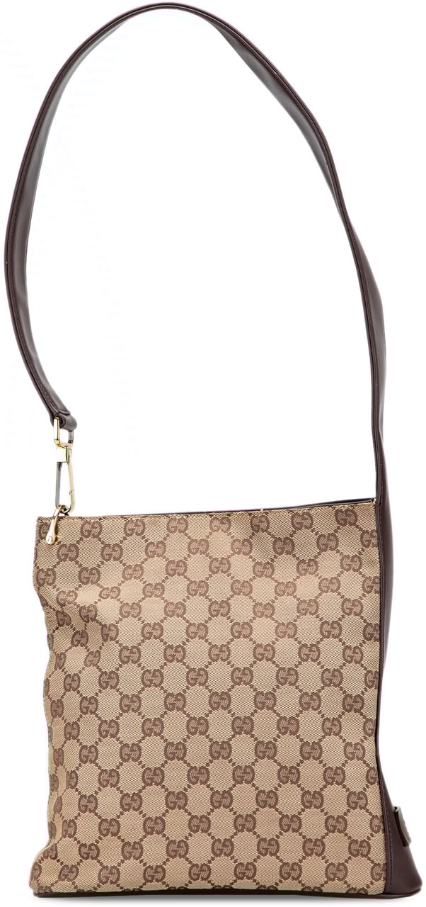 Gucci GG Canvas Shoulder Bag Bruin