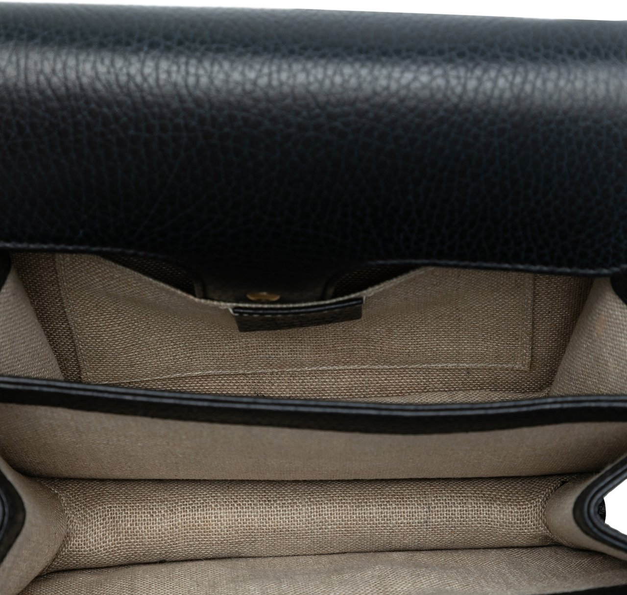 Gucci Small Dollar Calfskin Interlocking G Crossbody Zwart