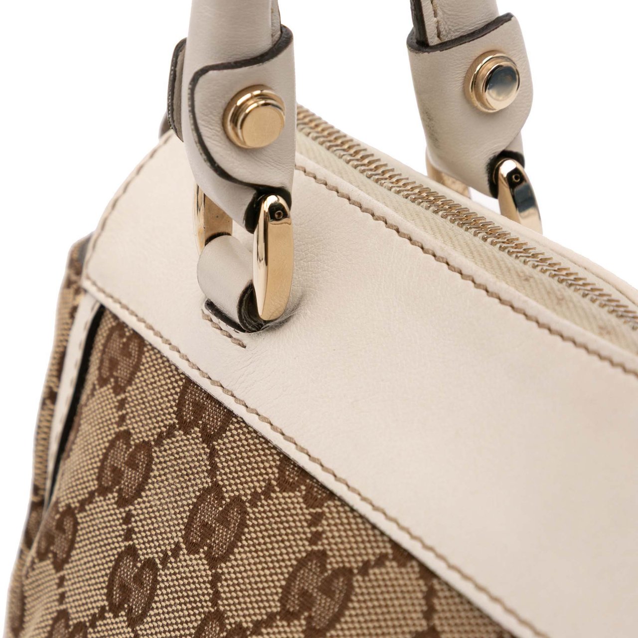 Gucci GG Canvas Abbey D Ring Tote Bruin