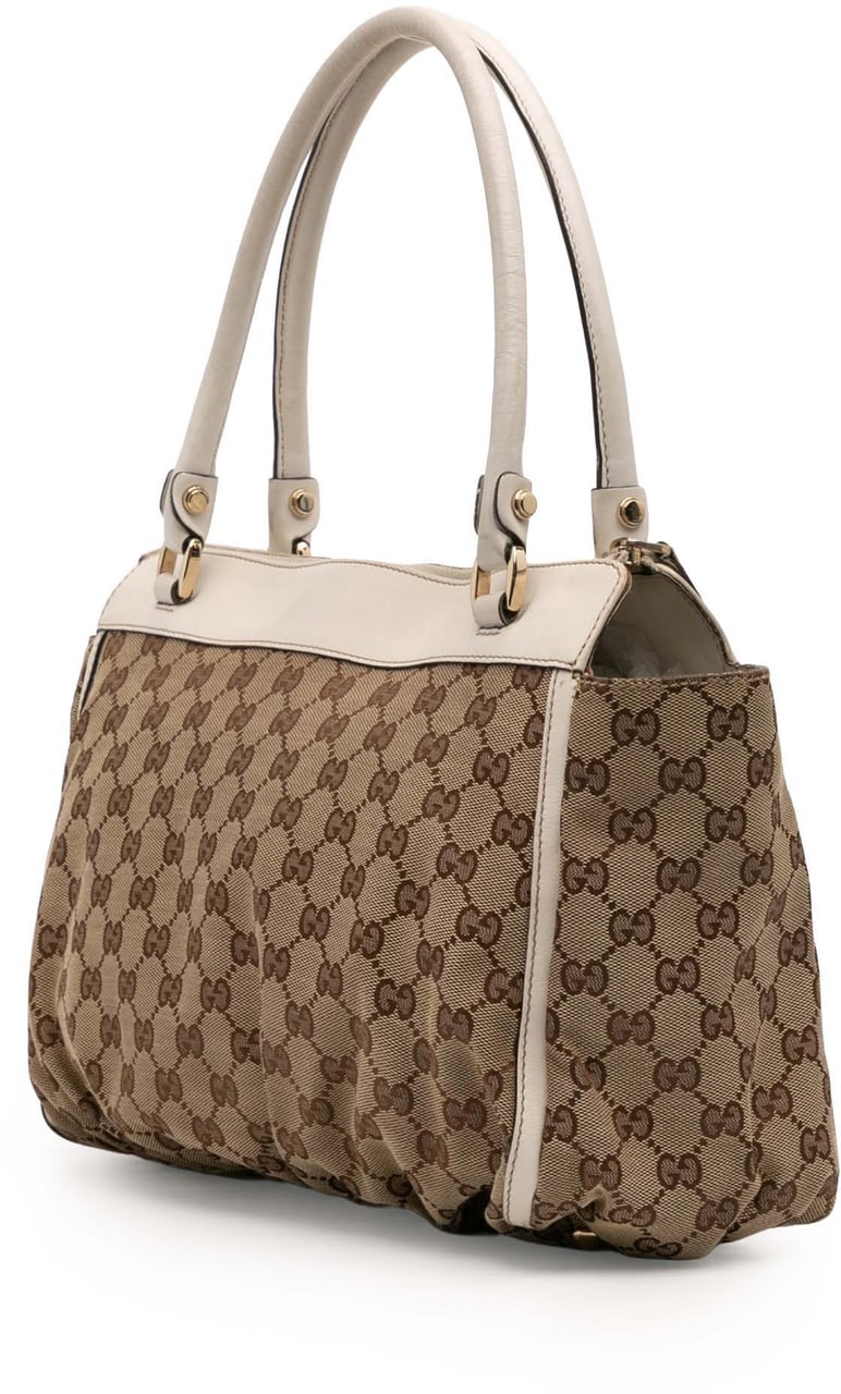 Gucci GG Canvas Abbey D Ring Tote Bruin