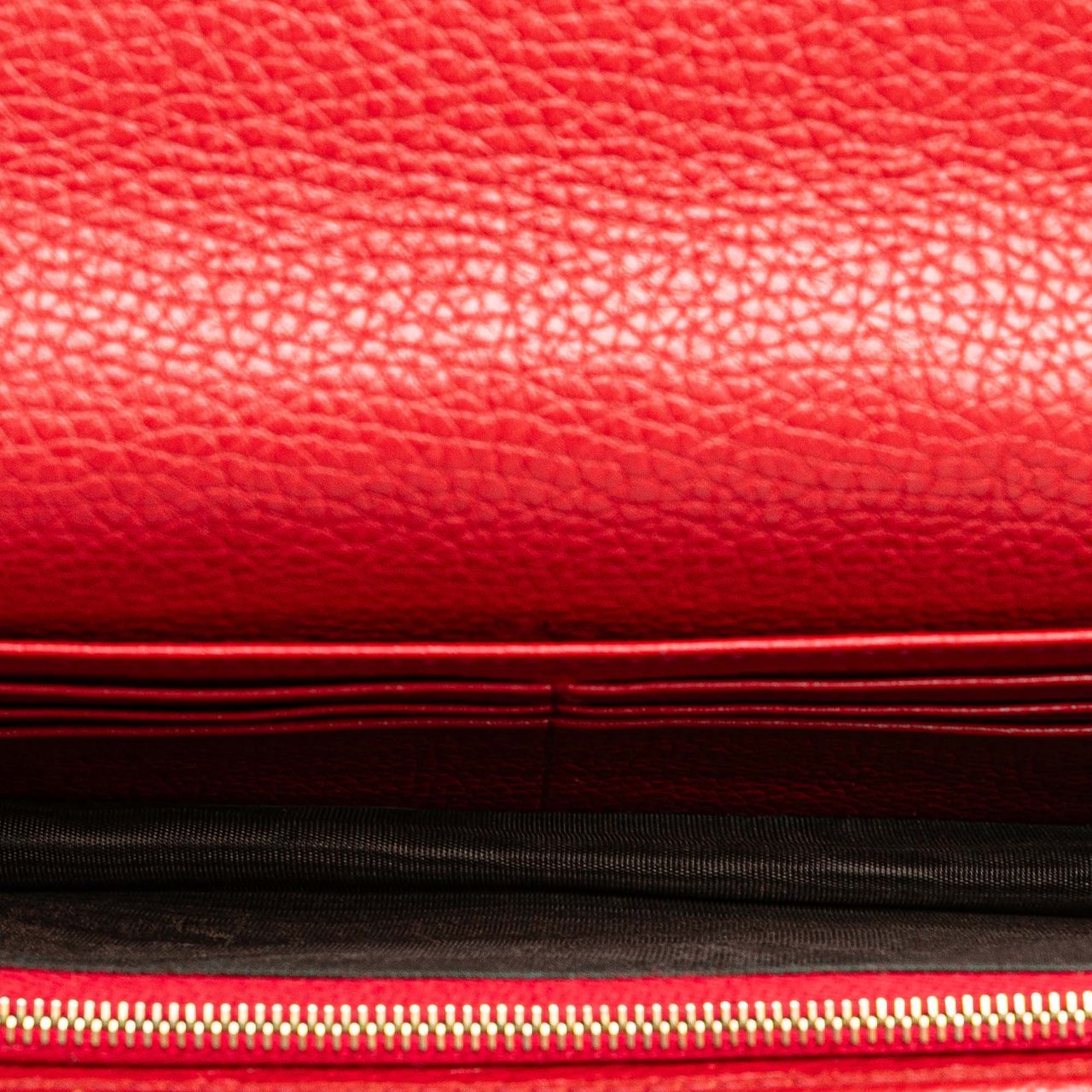 Gucci Leather Soho Wallet on Chain Rood