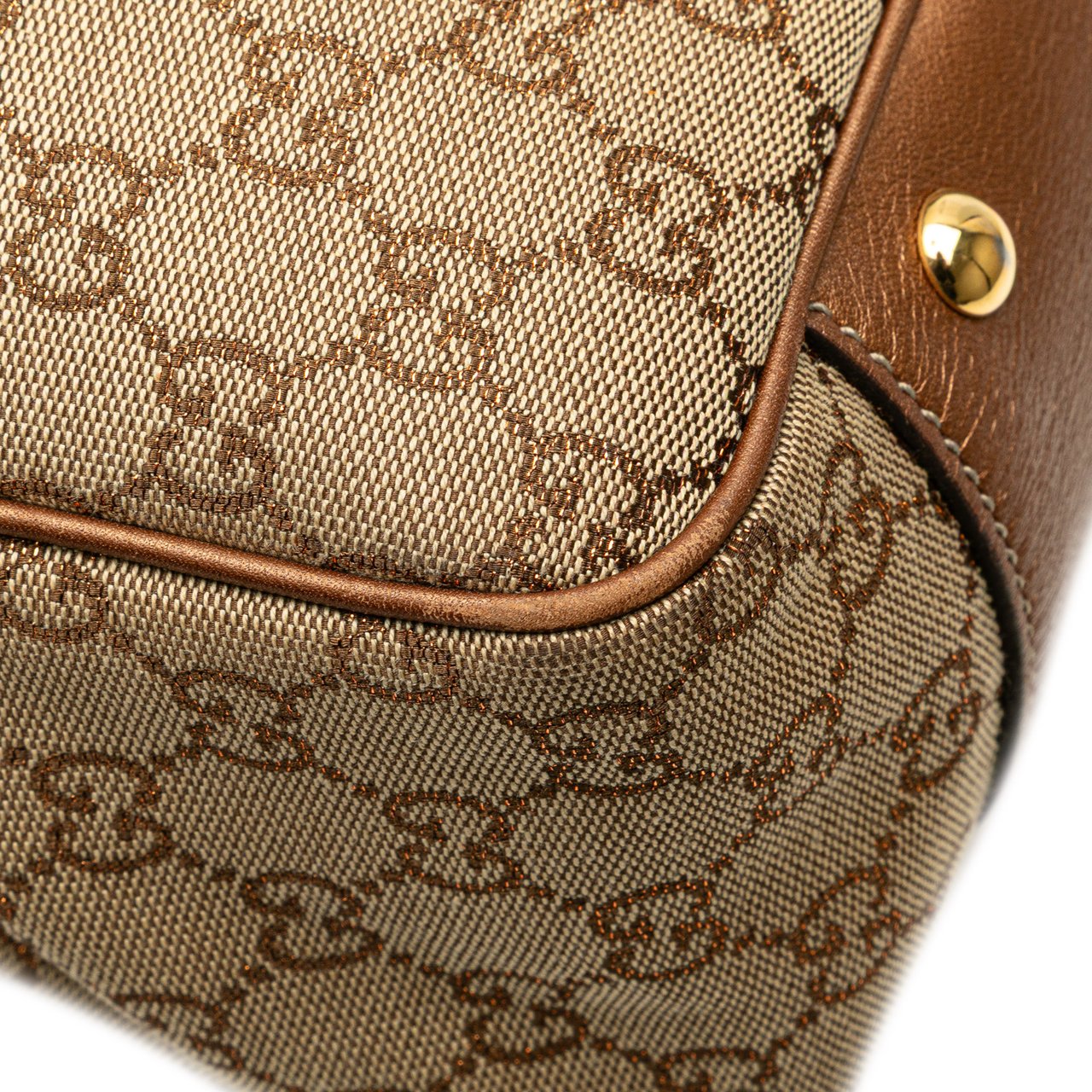 Gucci GG Canvas Twins Tote Bruin