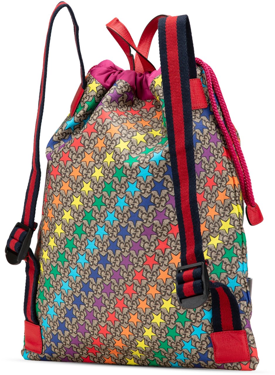 Gucci GG Supreme Web Star Print Children's Backpack Bruin