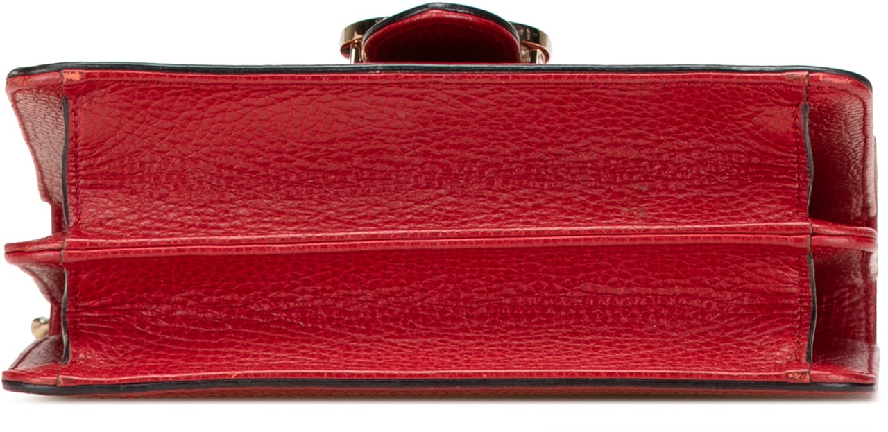 Gucci Small Dollar Calfskin Interlocking G Crossbody Rood