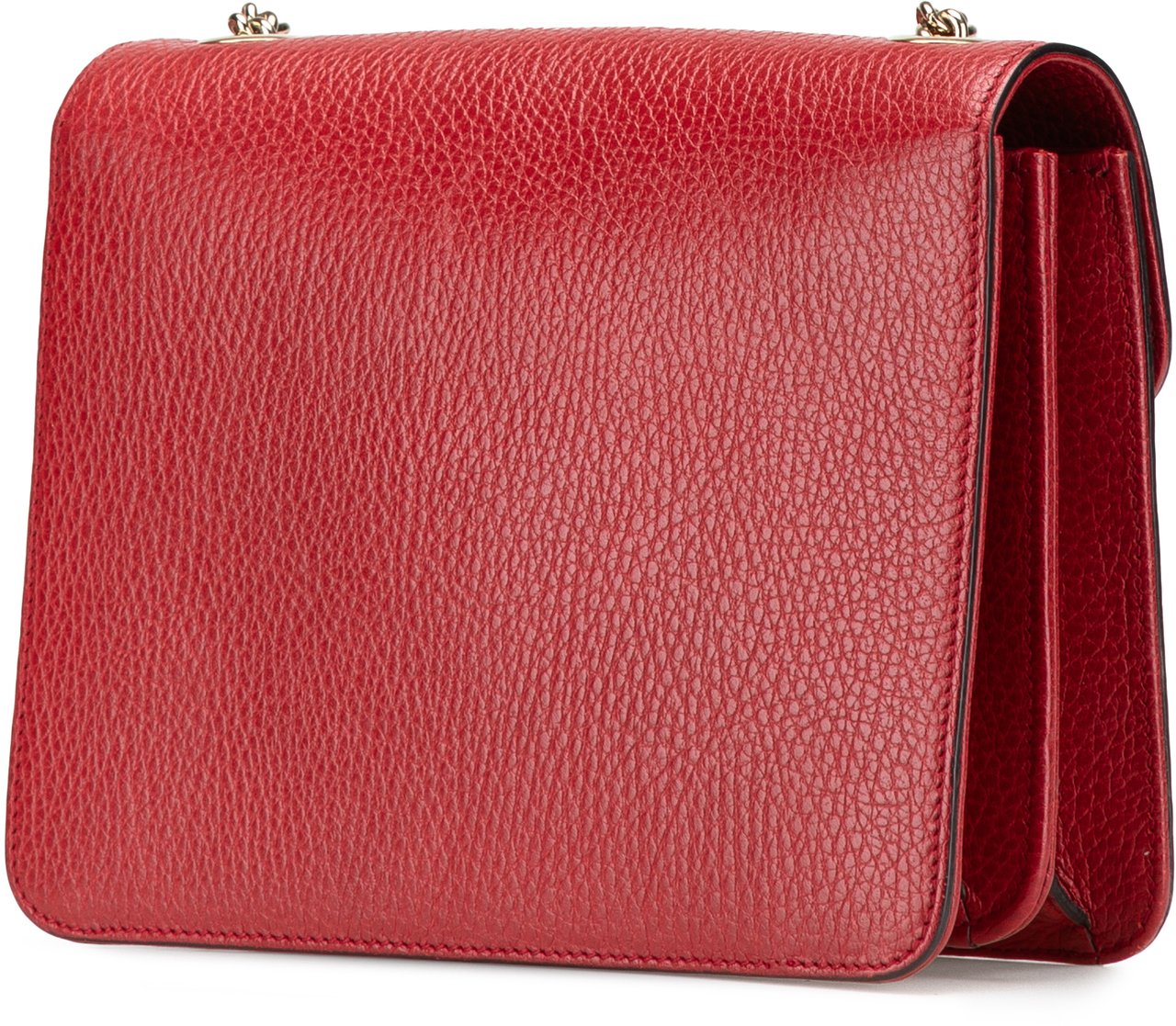 Gucci Small Dollar Calfskin Interlocking G Crossbody Rood