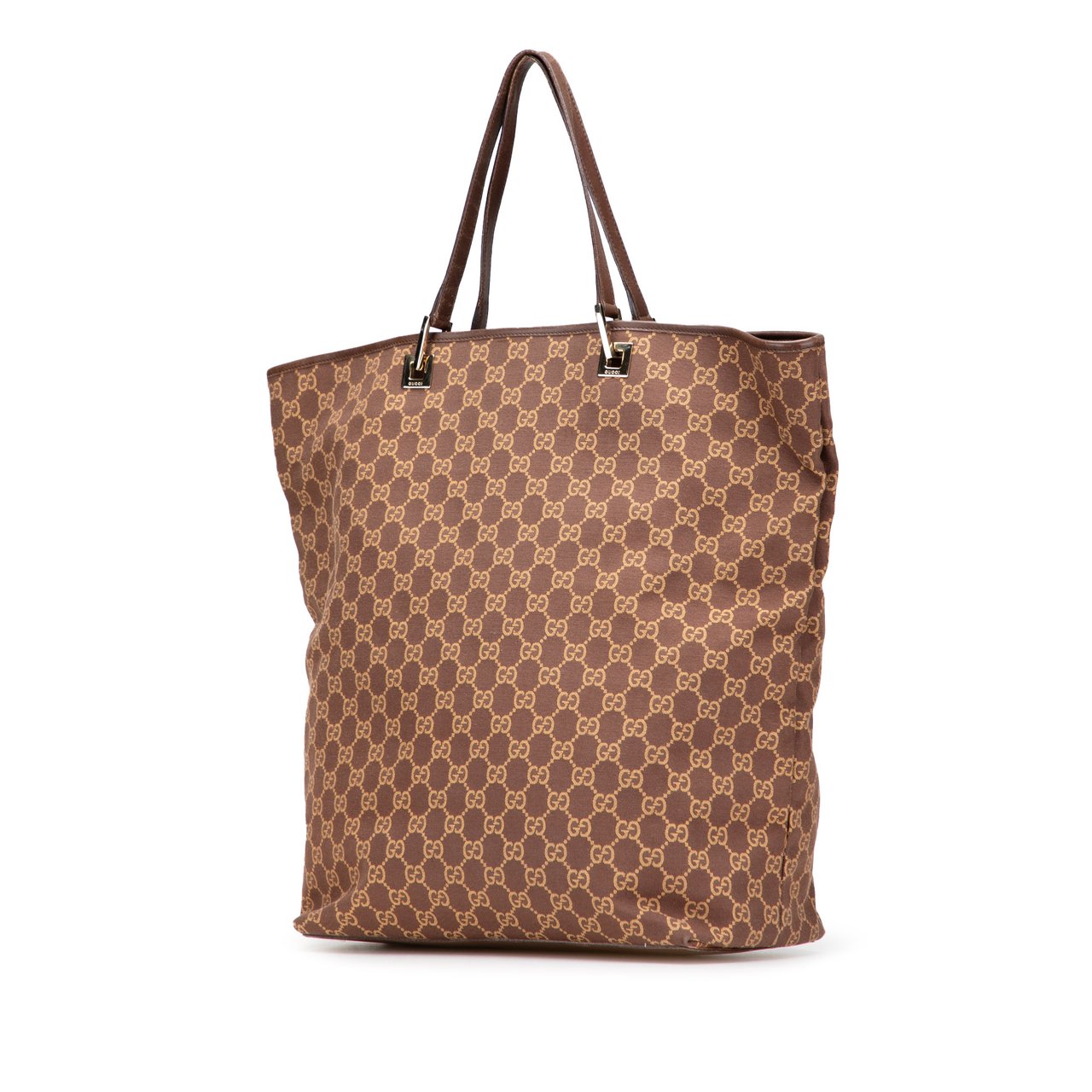Gucci GG Canvas Tote Bruin