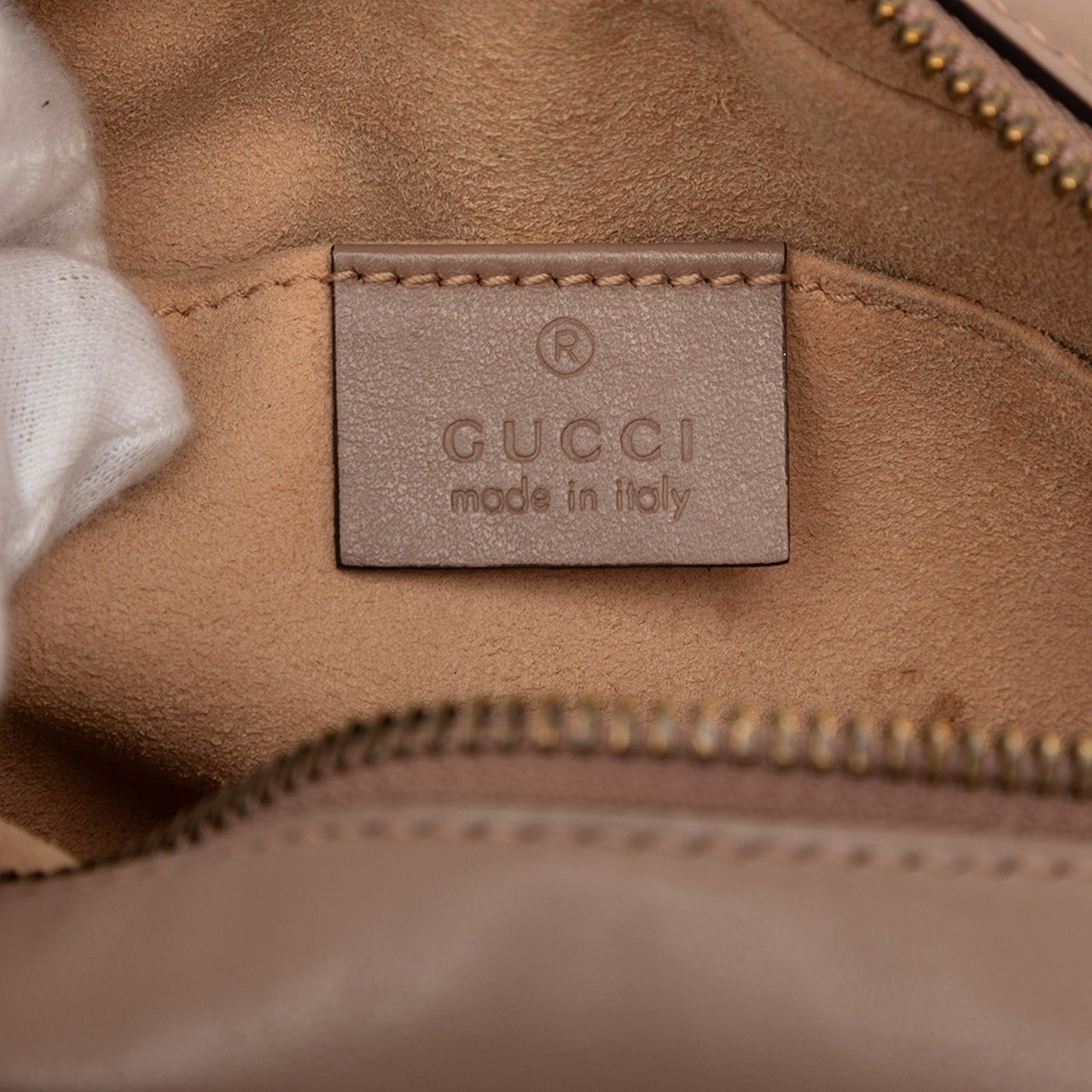 Gucci Mini GG Marmont Matelasse Leather Crossbody Bruin