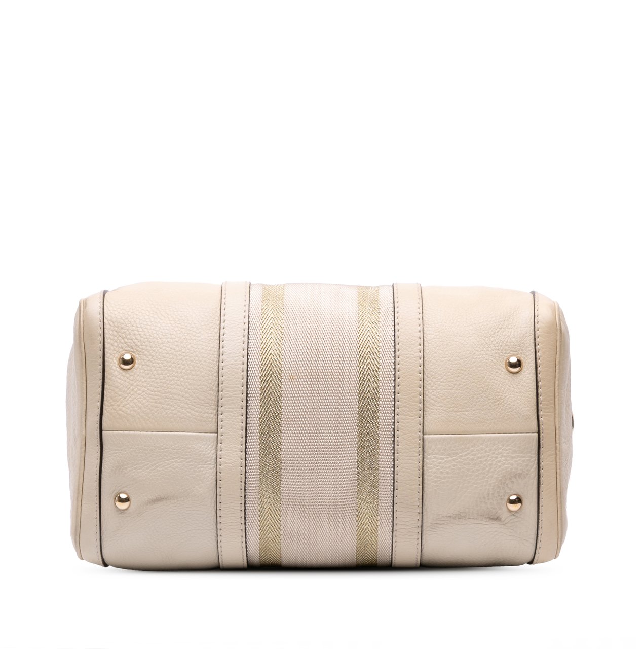 Gucci Calfskin Web Joy Boston Bag Bruin