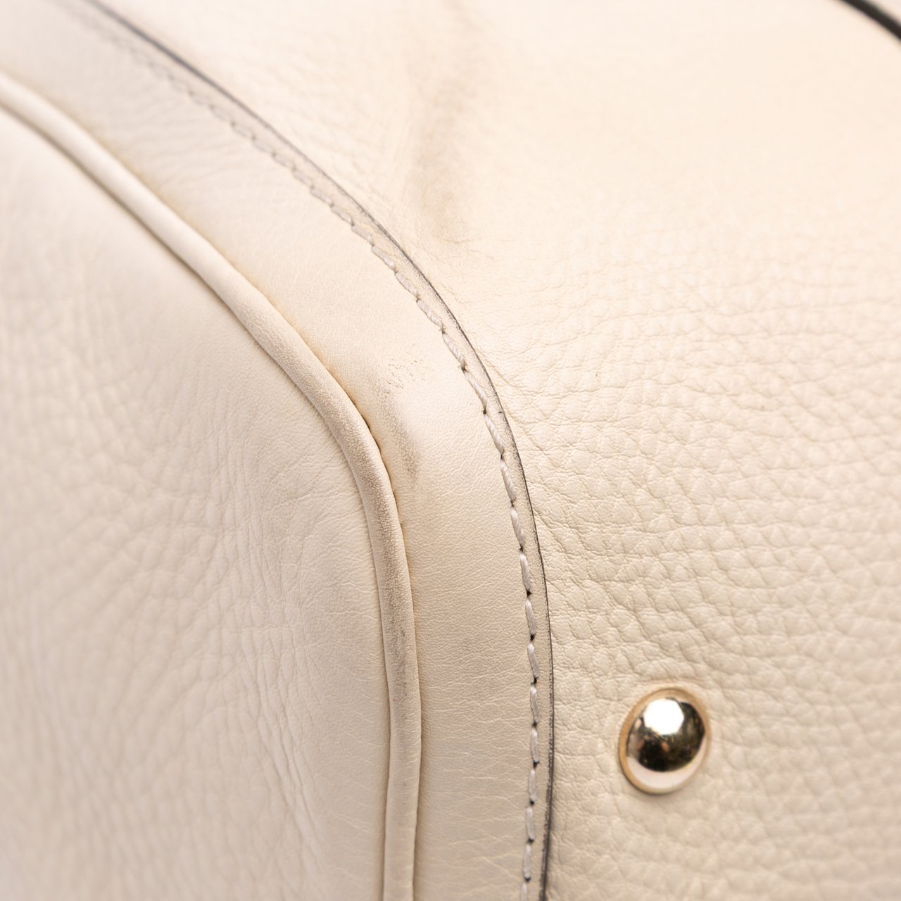 Gucci Calfskin Web Joy Boston Bag Bruin
