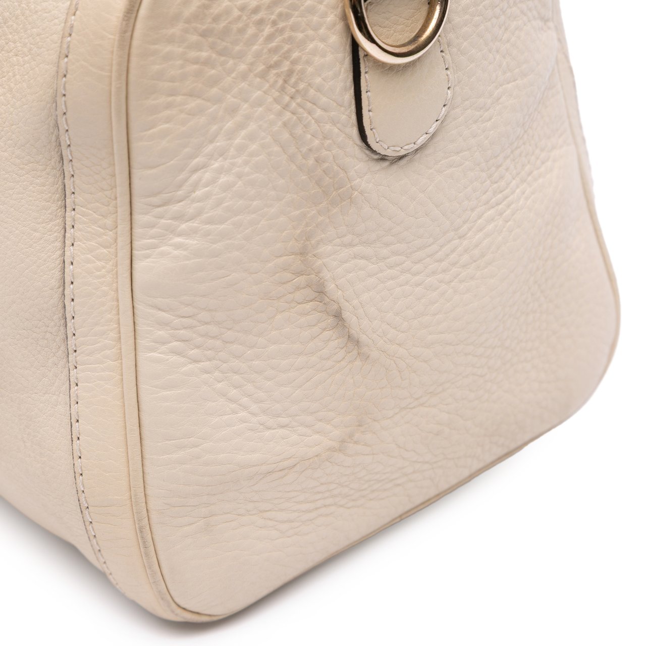 Gucci Calfskin Web Joy Boston Bag Bruin