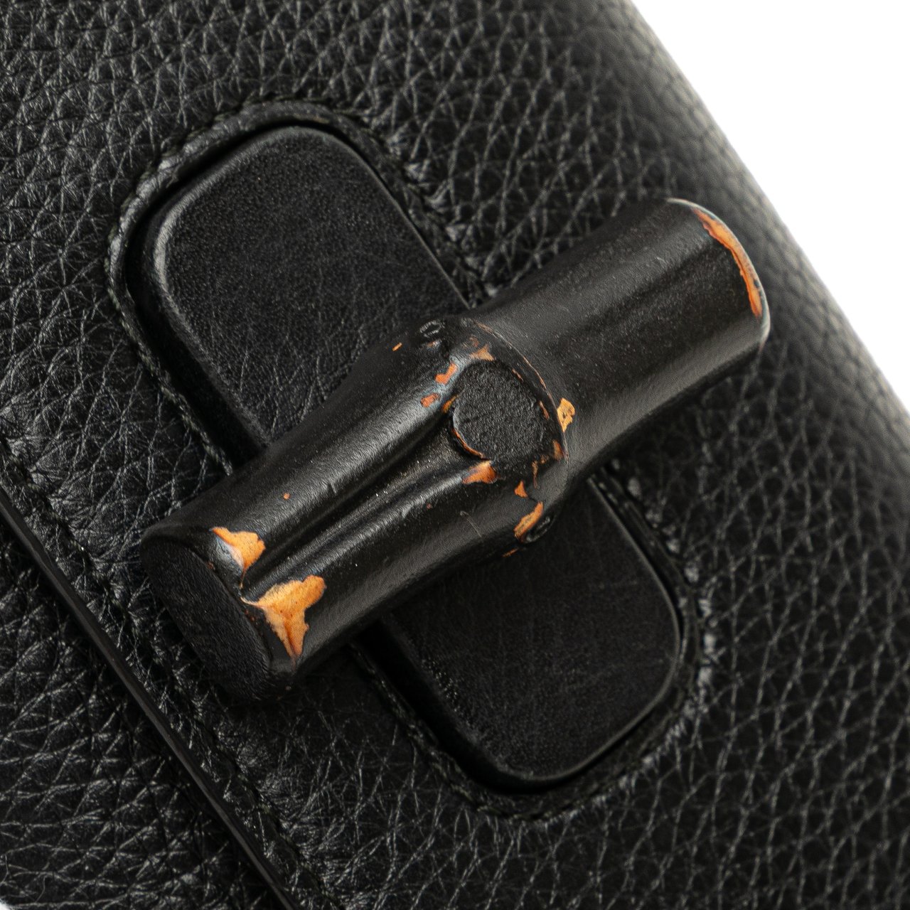 Gucci Small Leather Miss Bamboo Crossbody Zwart