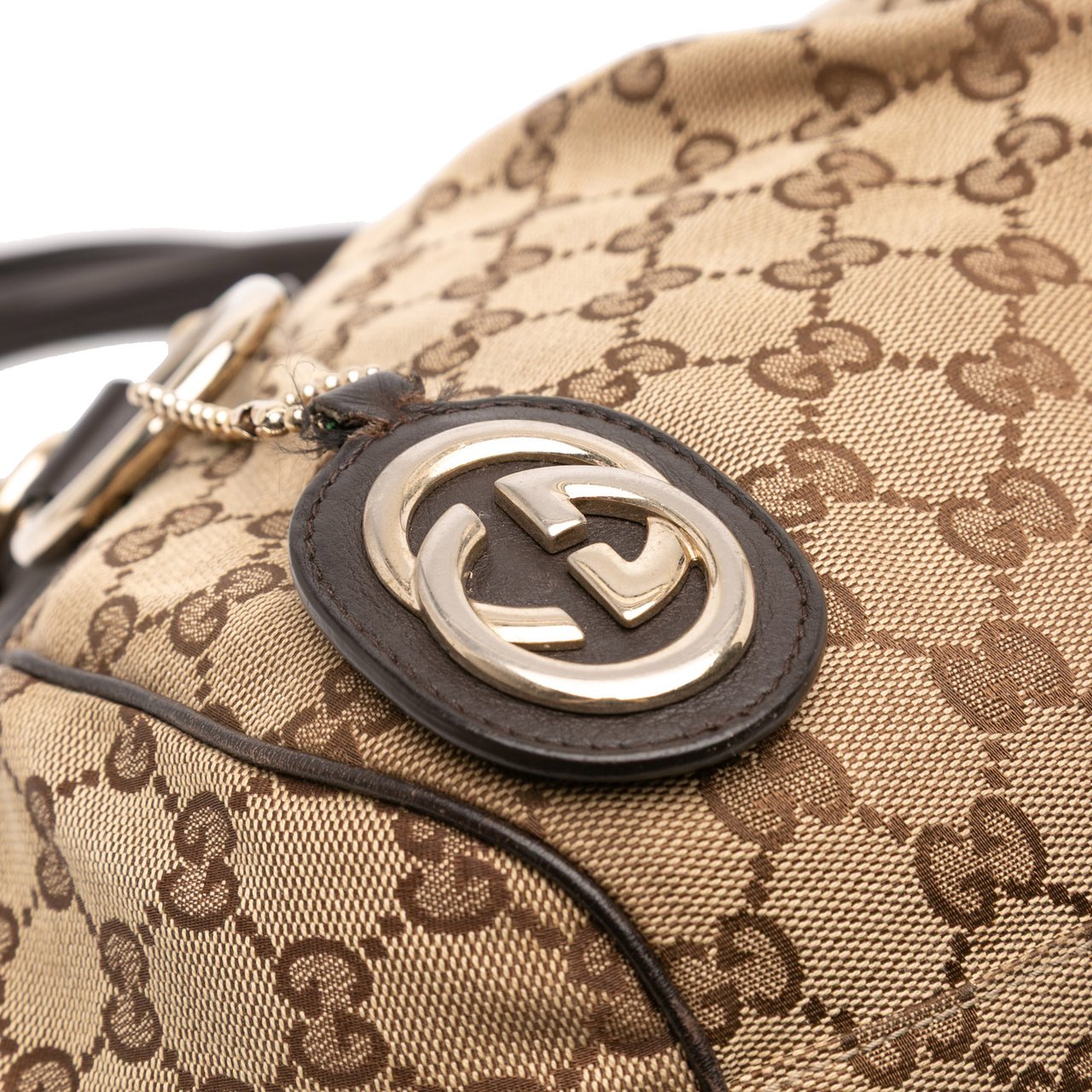 Gucci GG Canvas Sukey Satchel Bruin