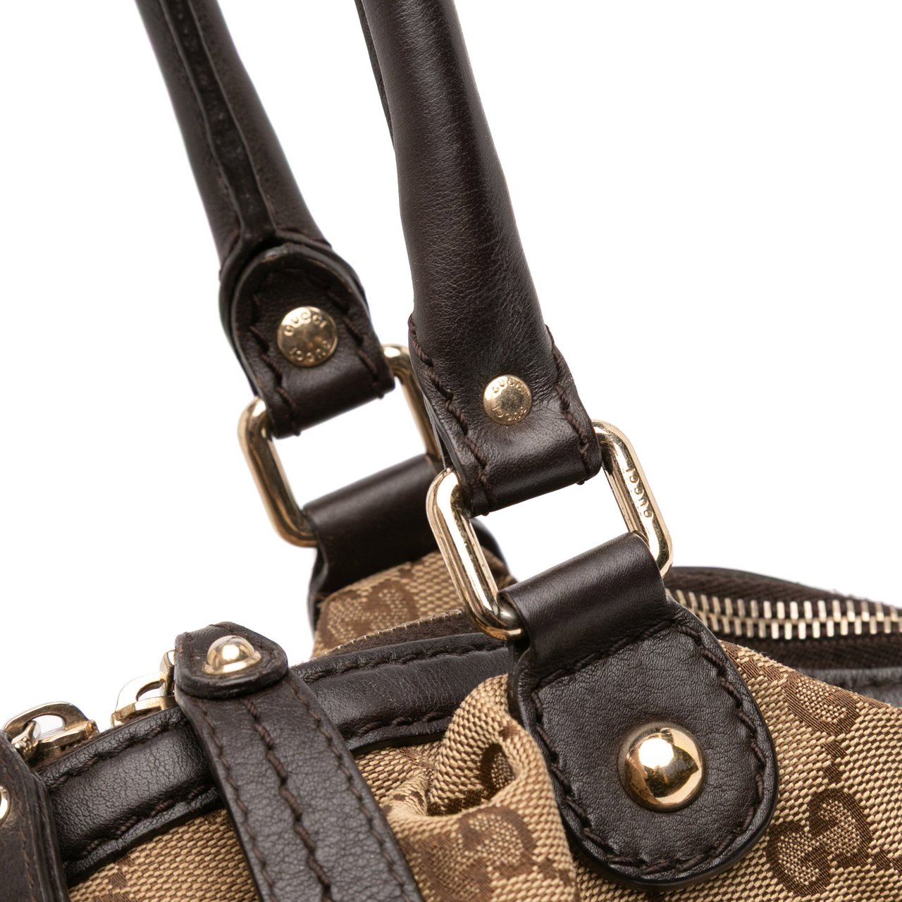 Gucci GG Canvas Sukey Satchel Bruin