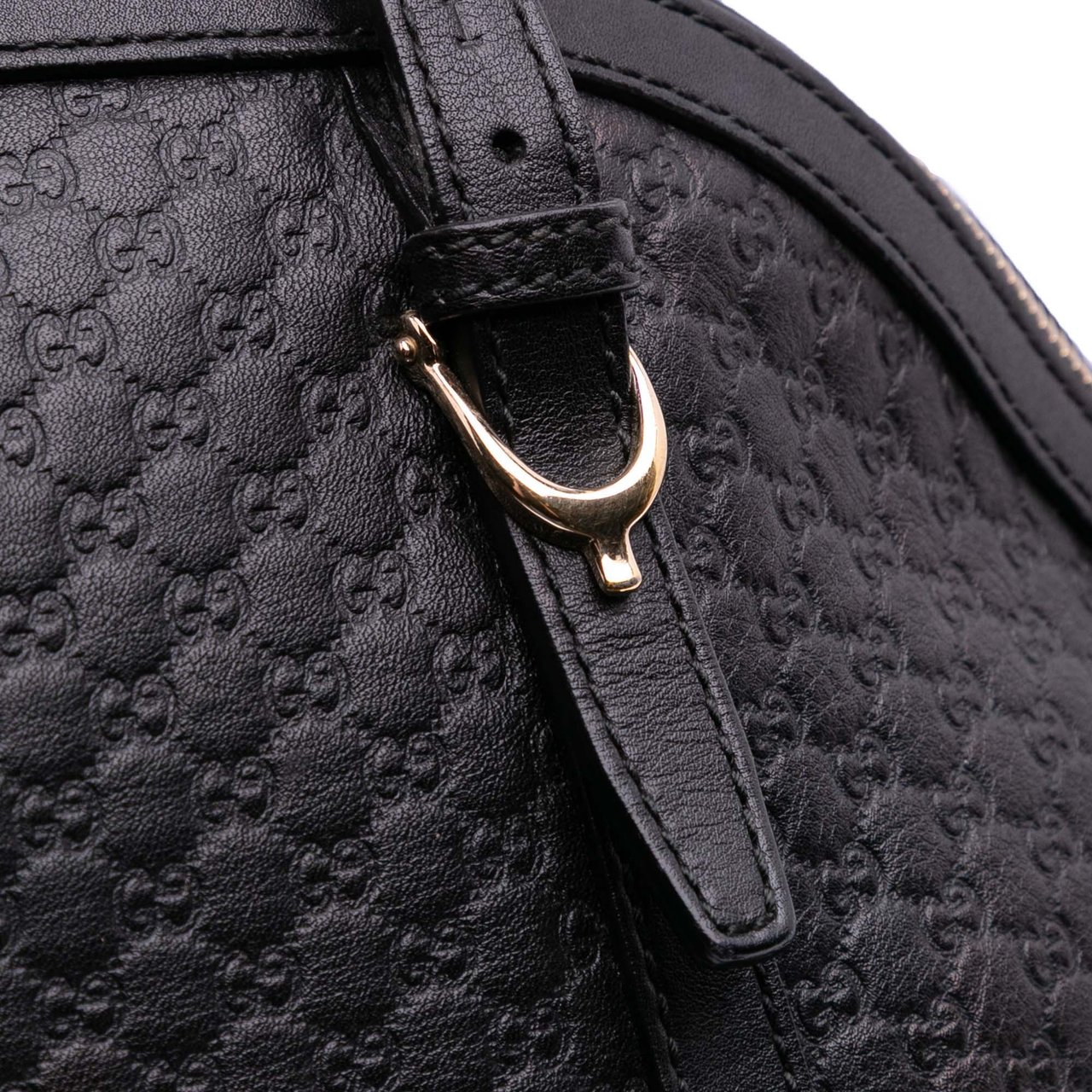 Gucci Large Microguccissima Nice Dome Satchel Zwart