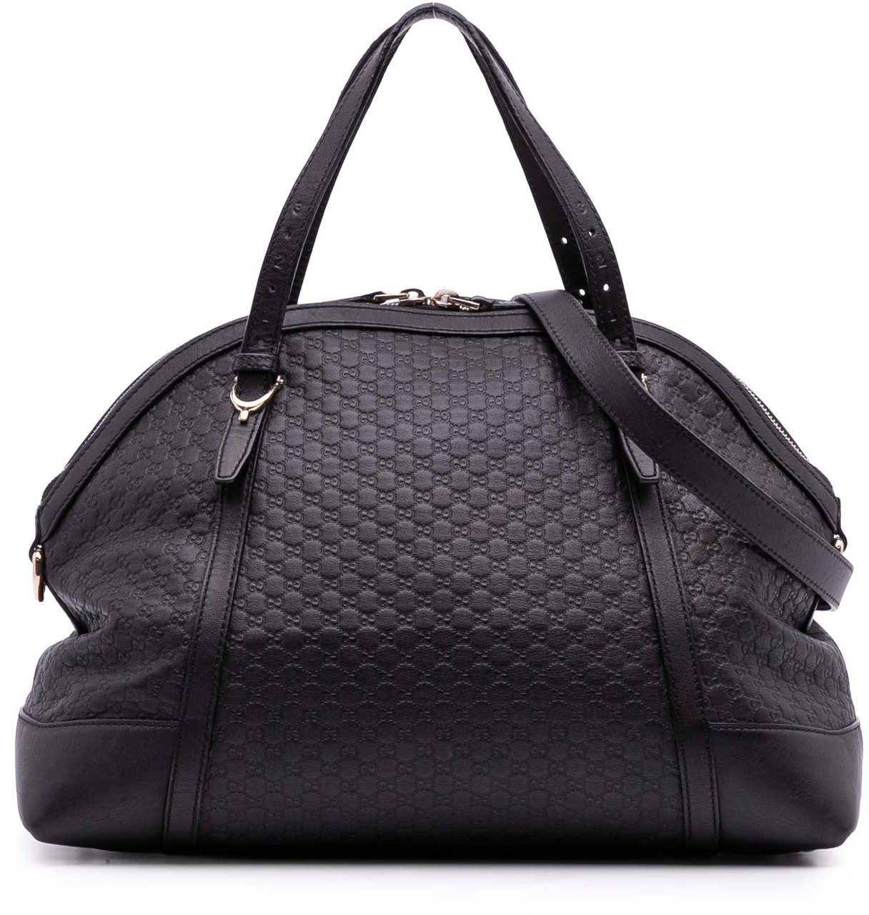 Gucci Large Microguccissima Nice Dome Satchel Zwart
