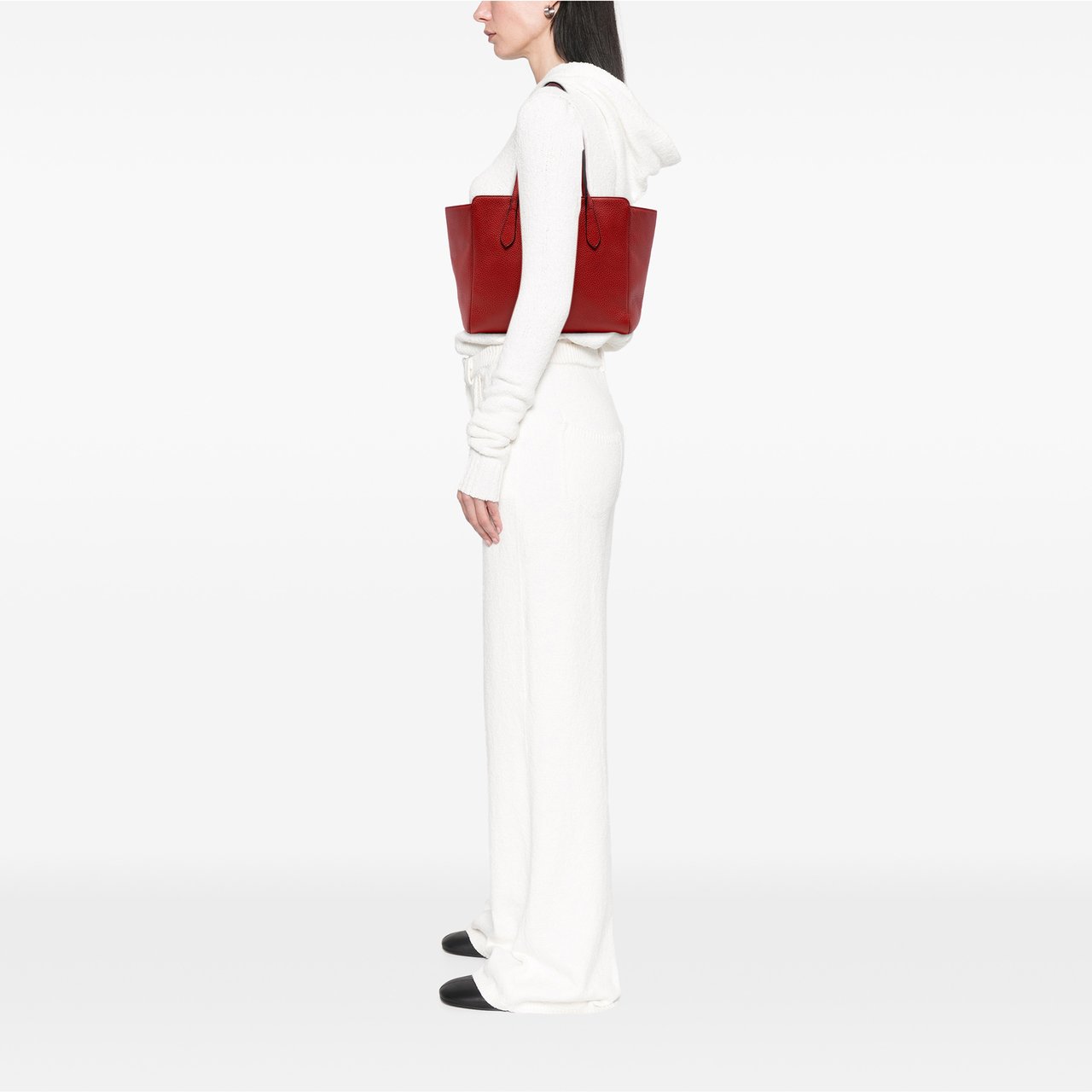 Gucci Medium Dollar Calfskin Swing Tote Rood