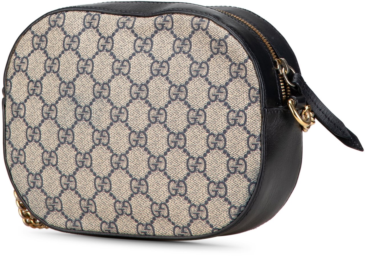 Gucci Mini GG Supreme Chain Crossbody Bruin