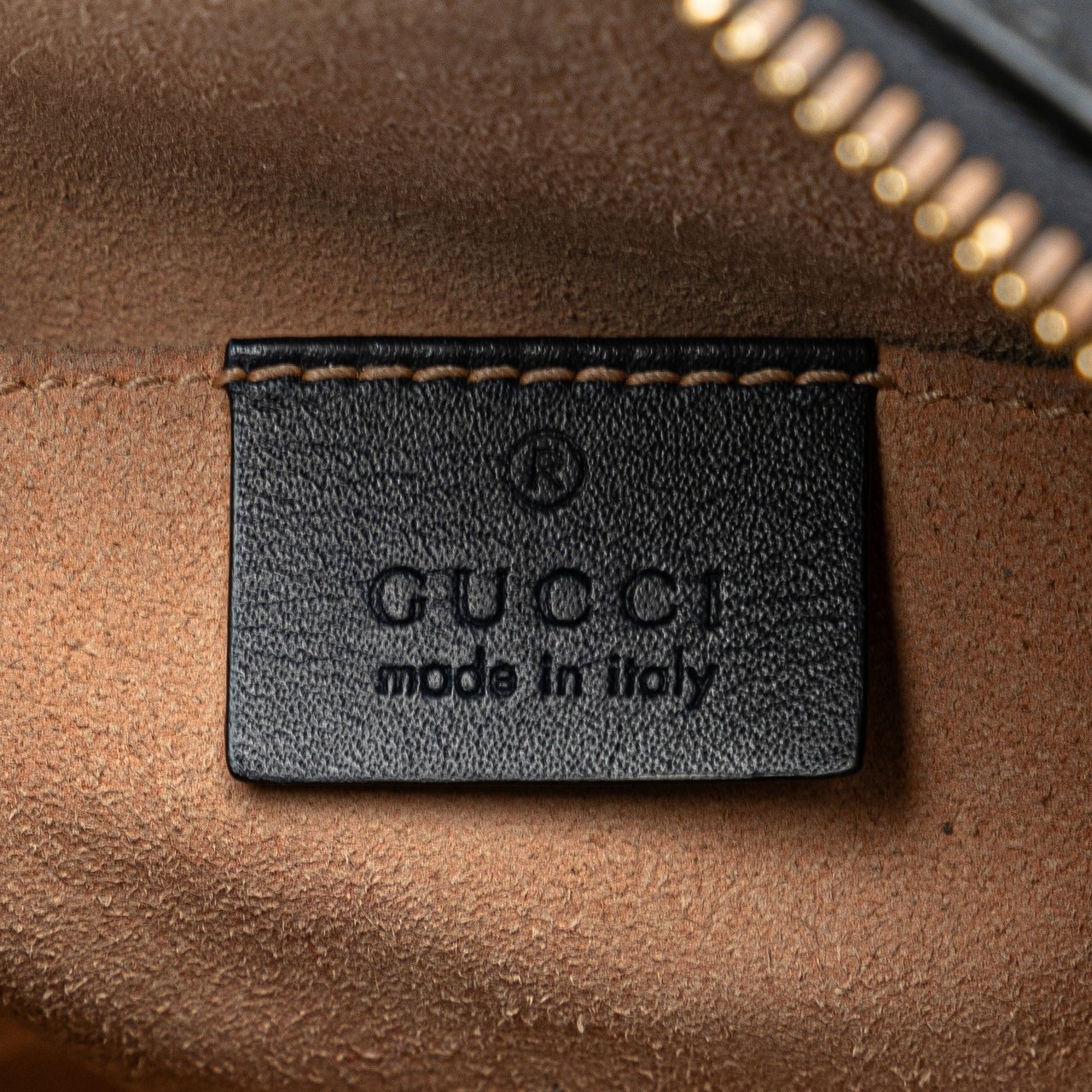 Gucci Mini GG Supreme Chain Crossbody Bruin