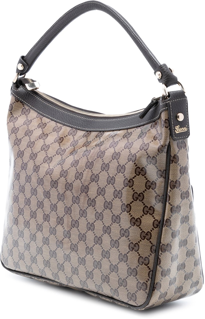 Gucci GG Crystal Abbey D Ring Handbag Bruin