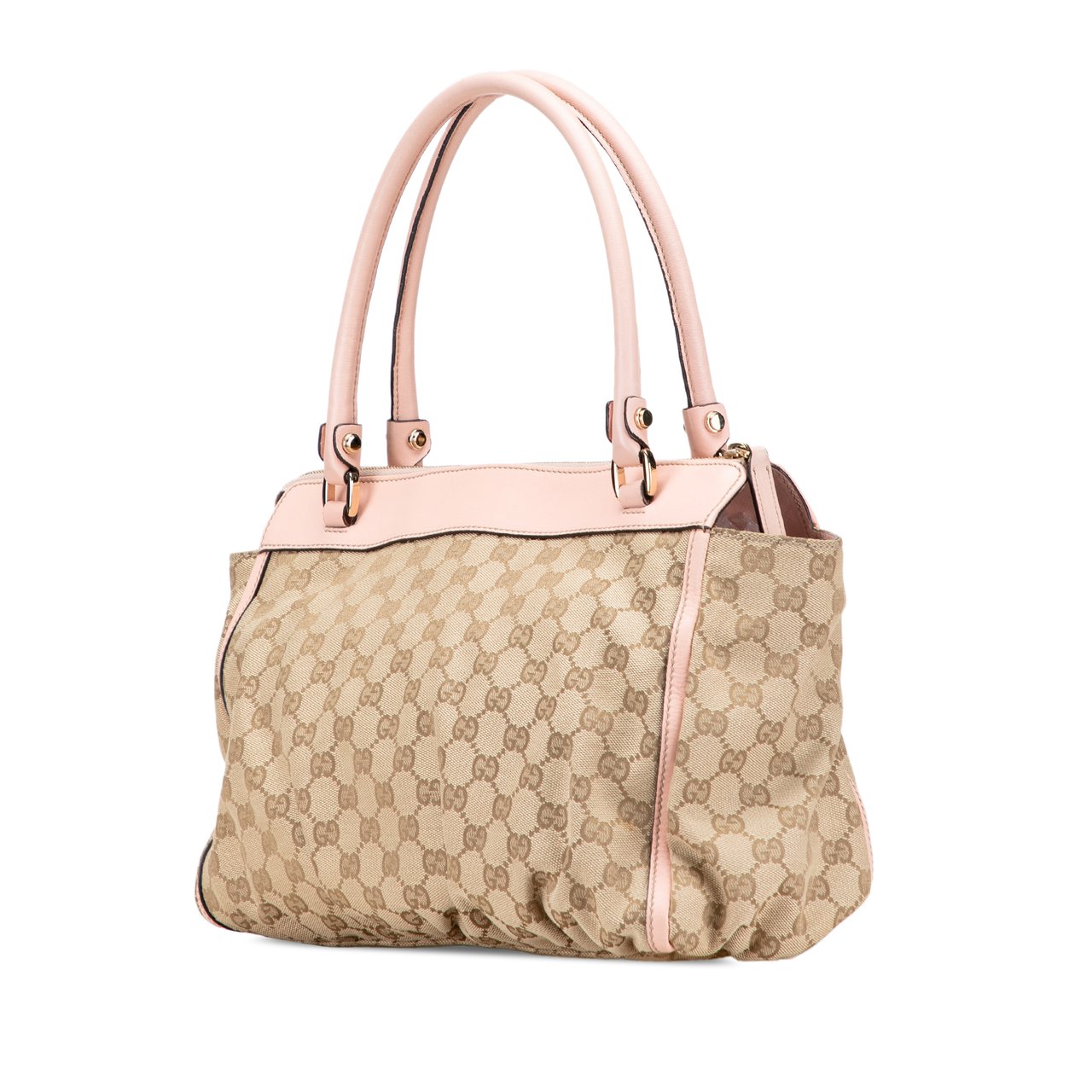 Gucci GG Canvas Abbey D Ring Tote Bruin