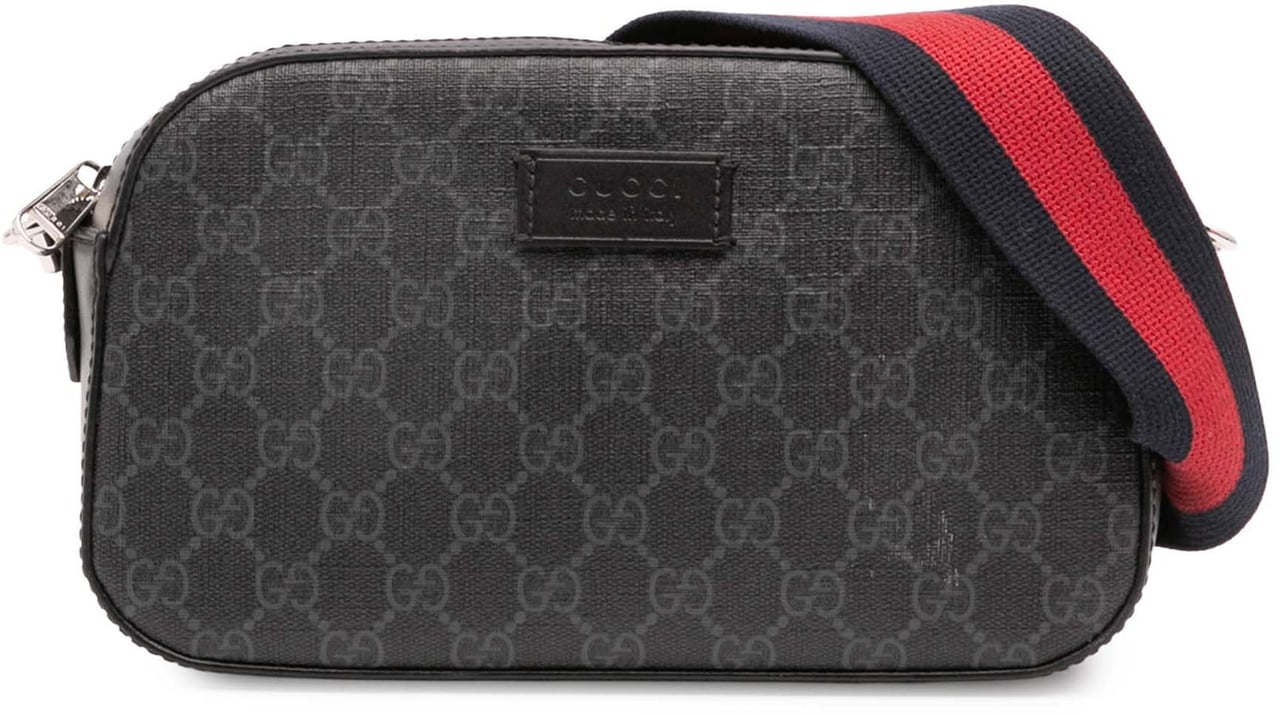 Gucci GG Supreme Web Crossbody Zwart