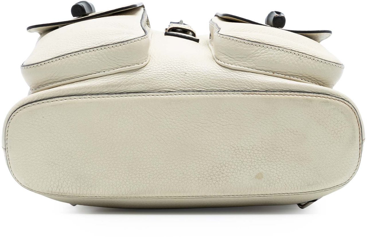 Gucci Leather Bamboo Tassel Backpack Wit