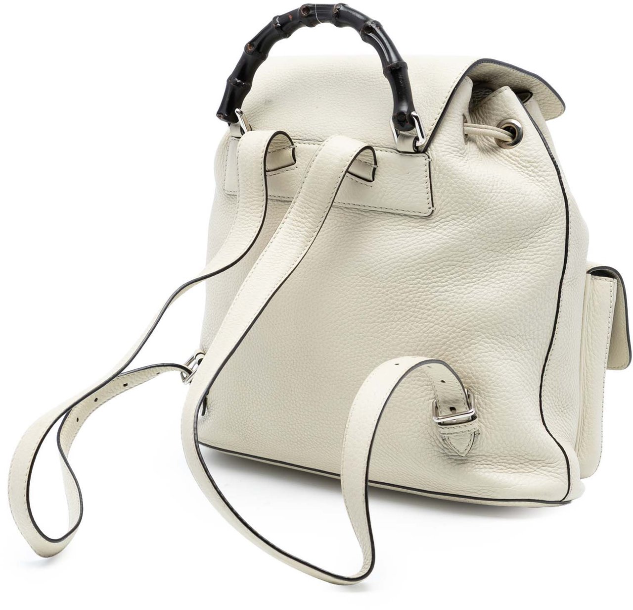 Gucci Leather Bamboo Tassel Backpack Wit