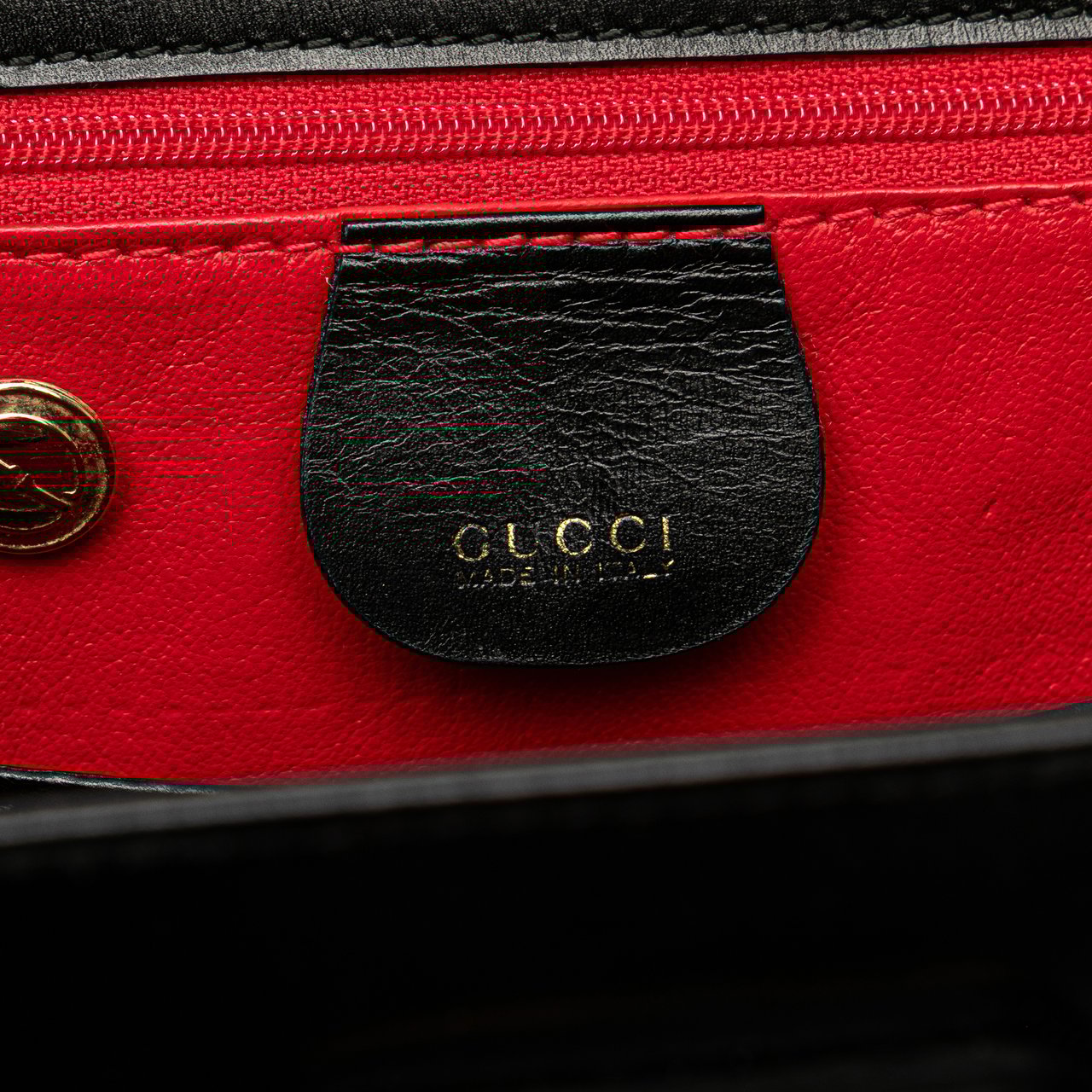 Gucci Calfskin Bamboo Night Zwart