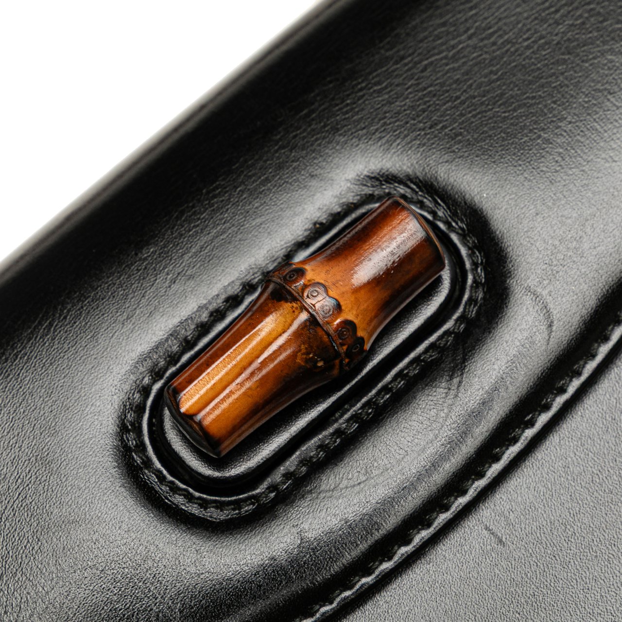 Gucci Calfskin Bamboo Night Zwart