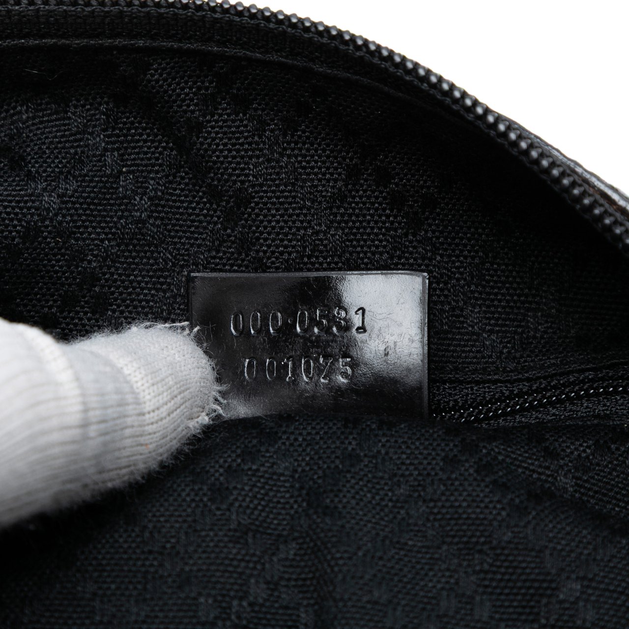 Gucci Nylon Bamboo Shoulder Bag Zwart