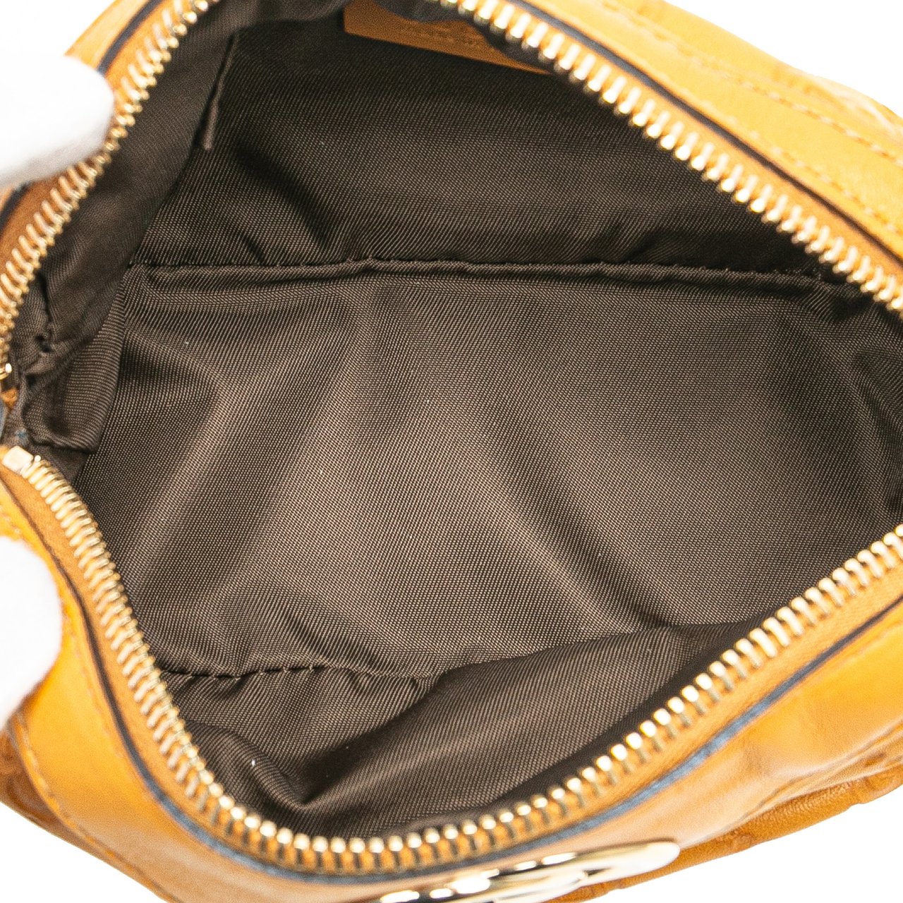 Gucci Guccissima Pouch Geel