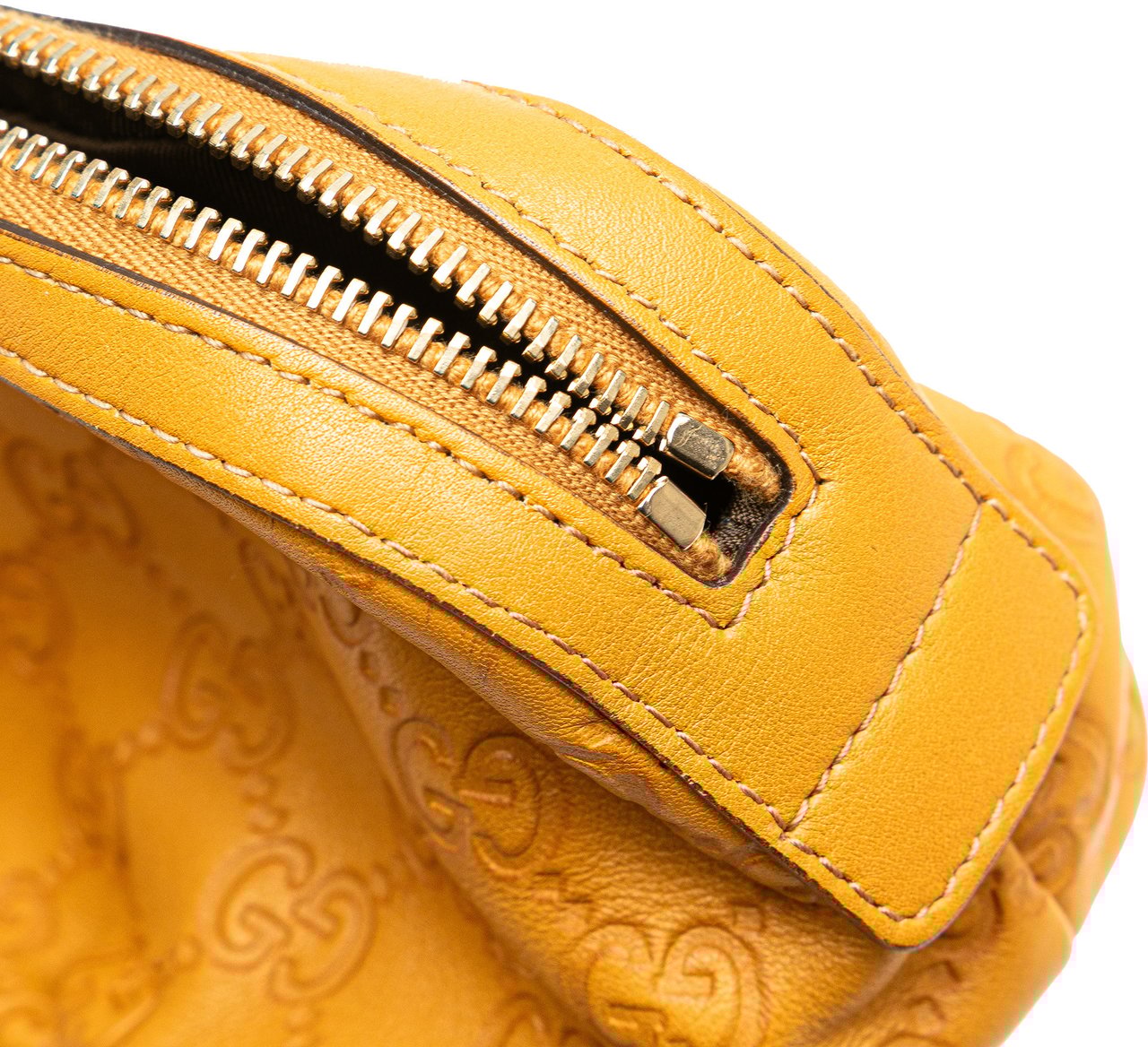 Gucci Guccissima Pouch Geel