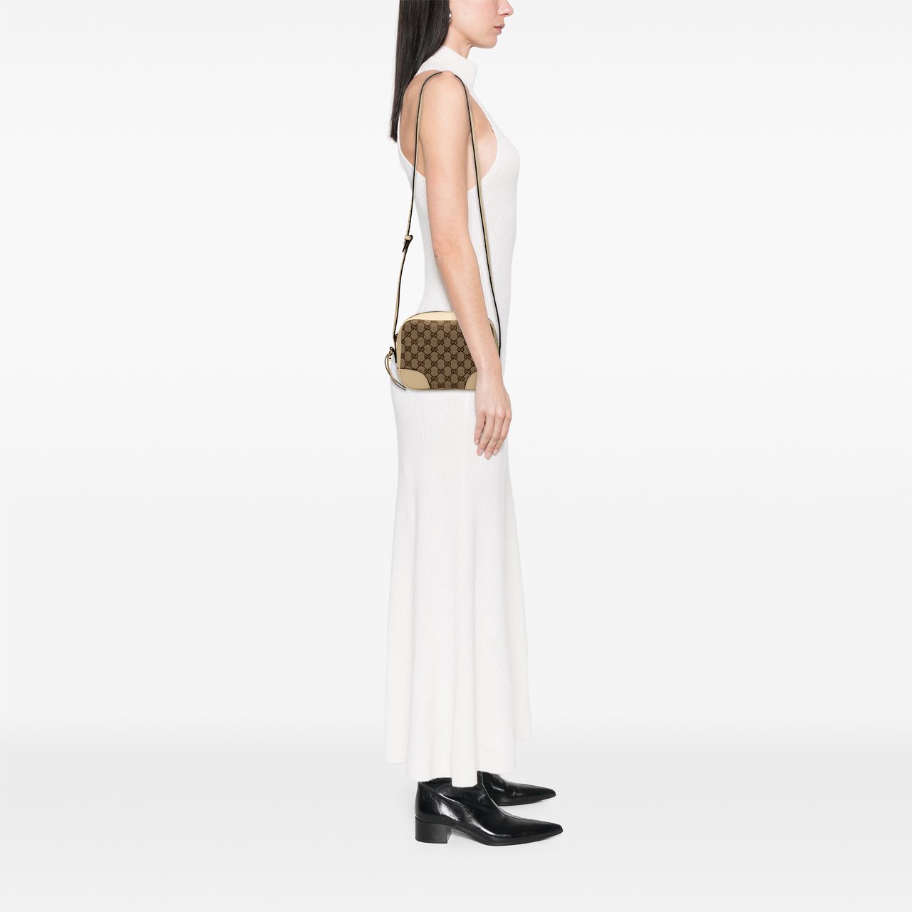 Gucci GG Canvas Bree Crossbody Bruin