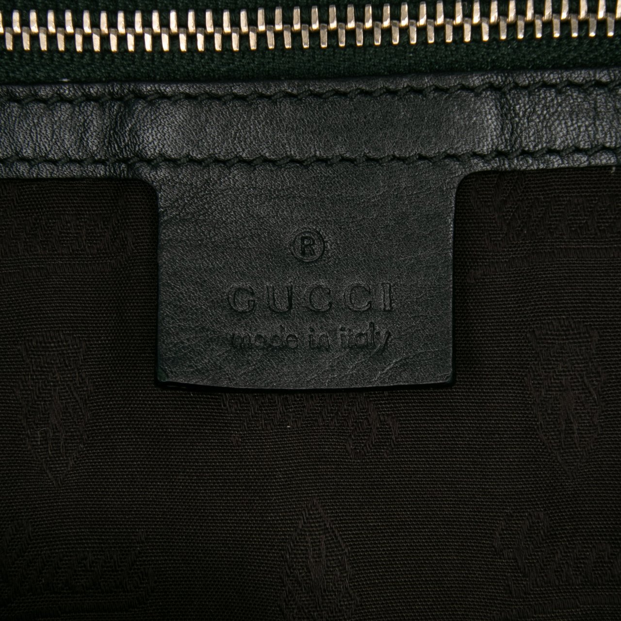 Gucci Medium Guccissima Charm Tote Groen