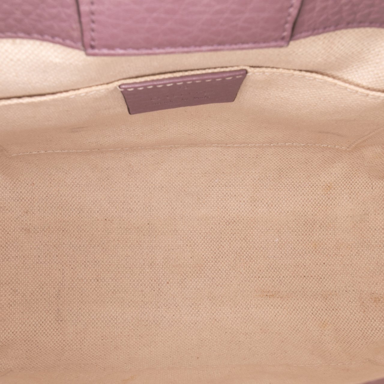 Gucci Mini Calfskin Bamboo Shopper Satchel Paars