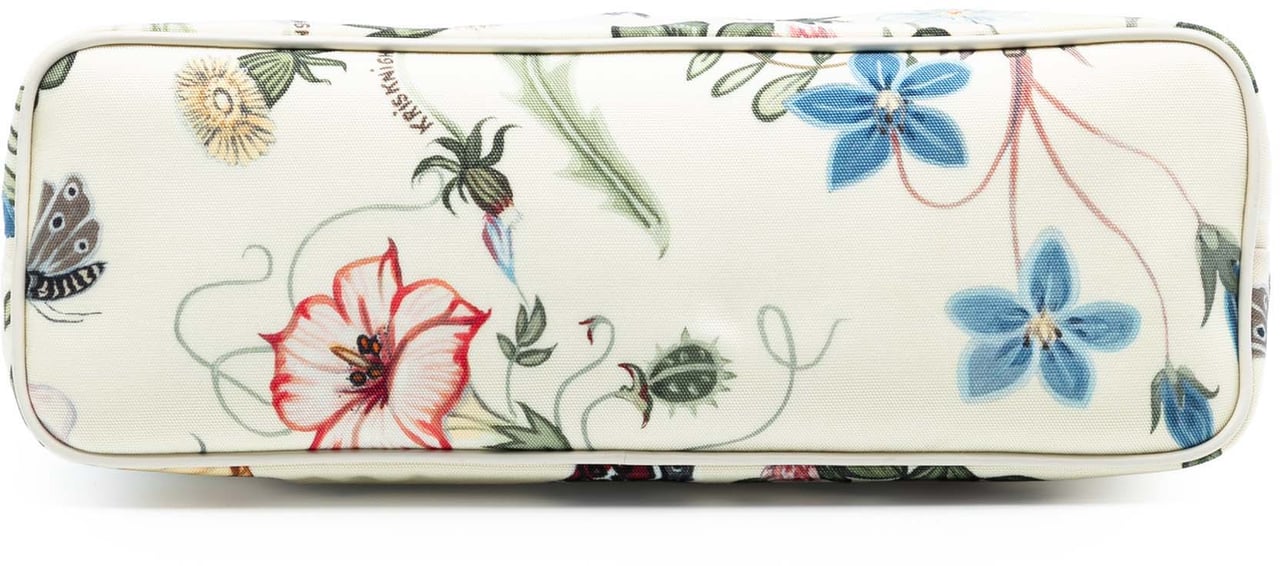 Gucci Small Canvas Flora Knight Convertible Tote Wit