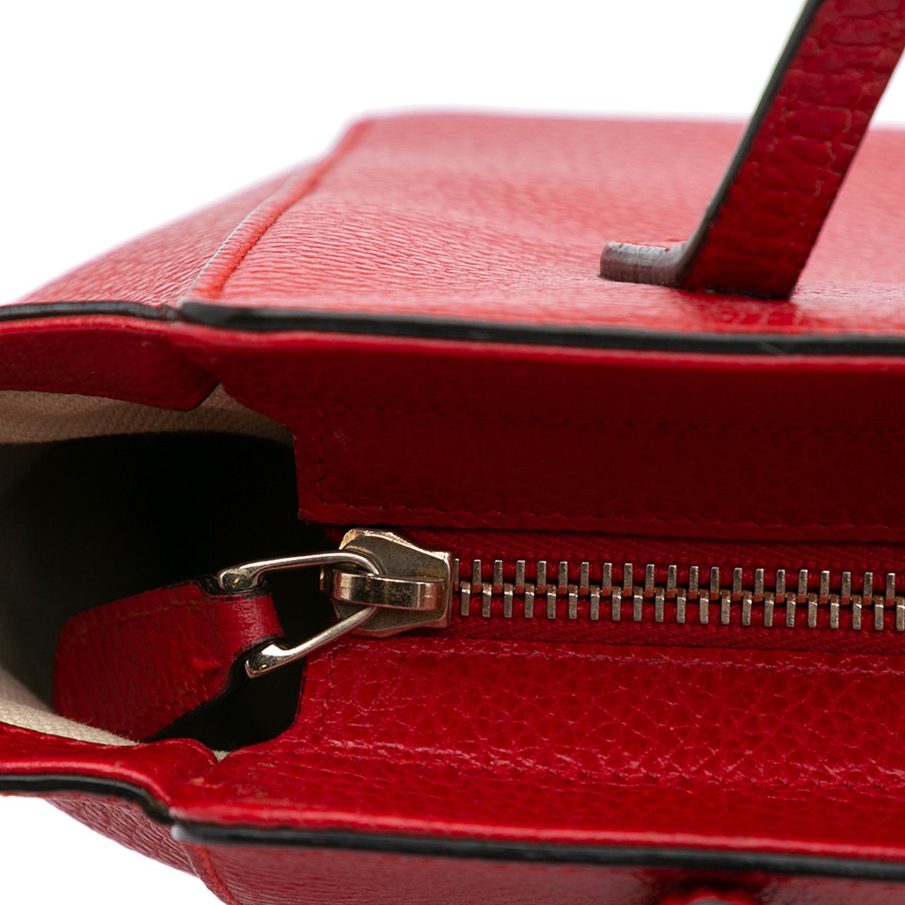 Gucci Mini Leather Swing Satchel Rood