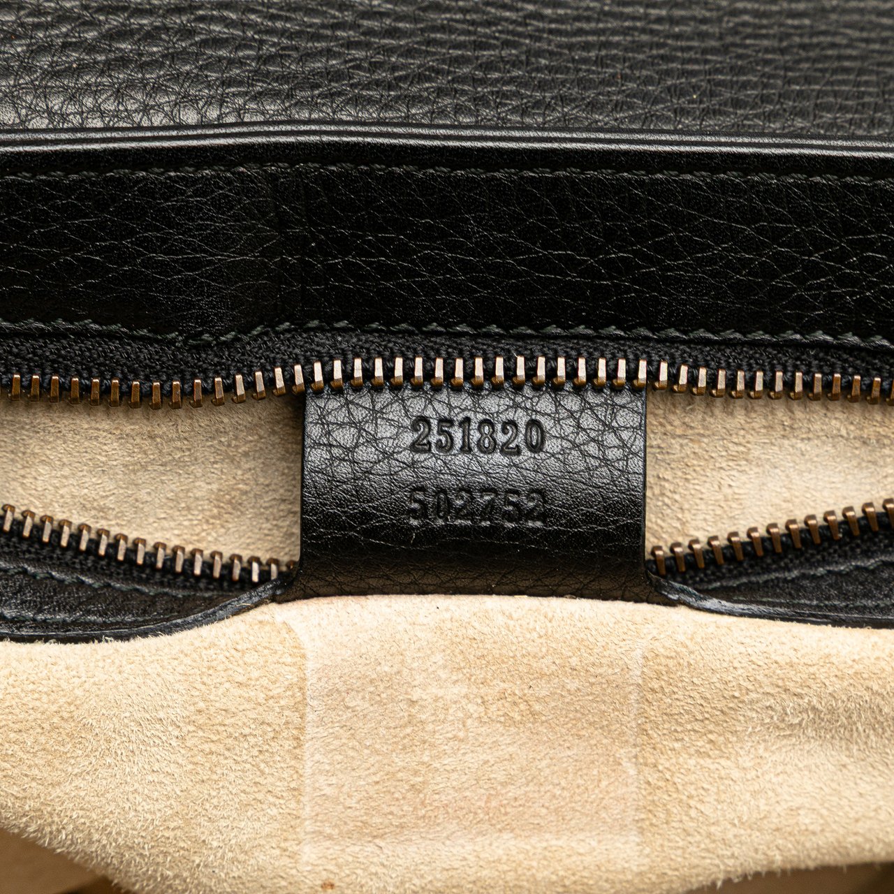 Gucci Medium Leather 1973 Chain Shoulder Bag Zwart